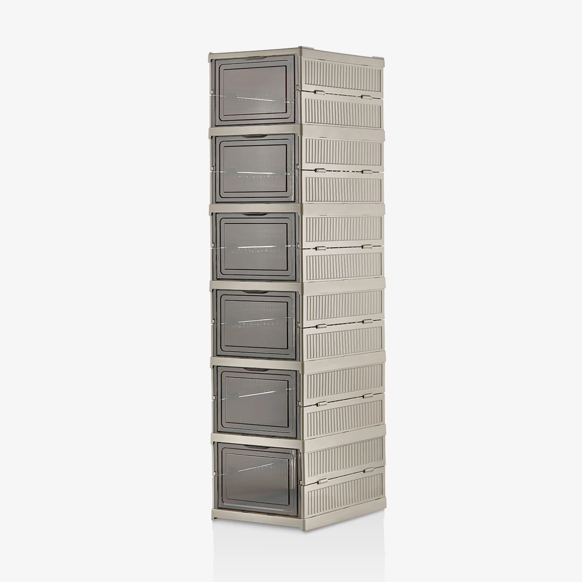 6 Katlı Portatif, Katlanabilir Ayakkabı Düzenleyici - Toprak