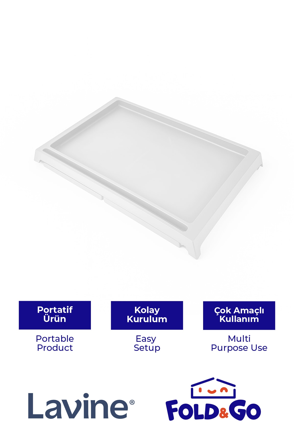 Fold&Go Katlanır Sehpa Tablet - Bilgisayar Sehpası Yatak Üstü Kahvaltı Masası