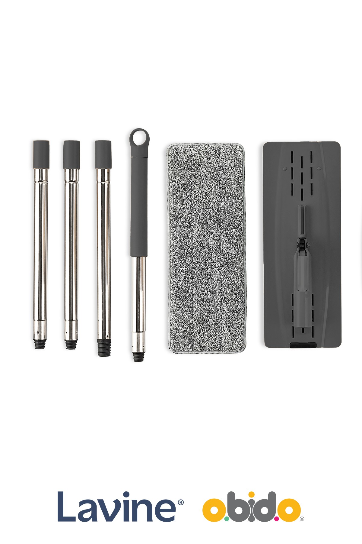 Sillgech Flat Mop 3'lü Sap Set Tablet Yedek Sap + Palet + Mikrofiber Bez