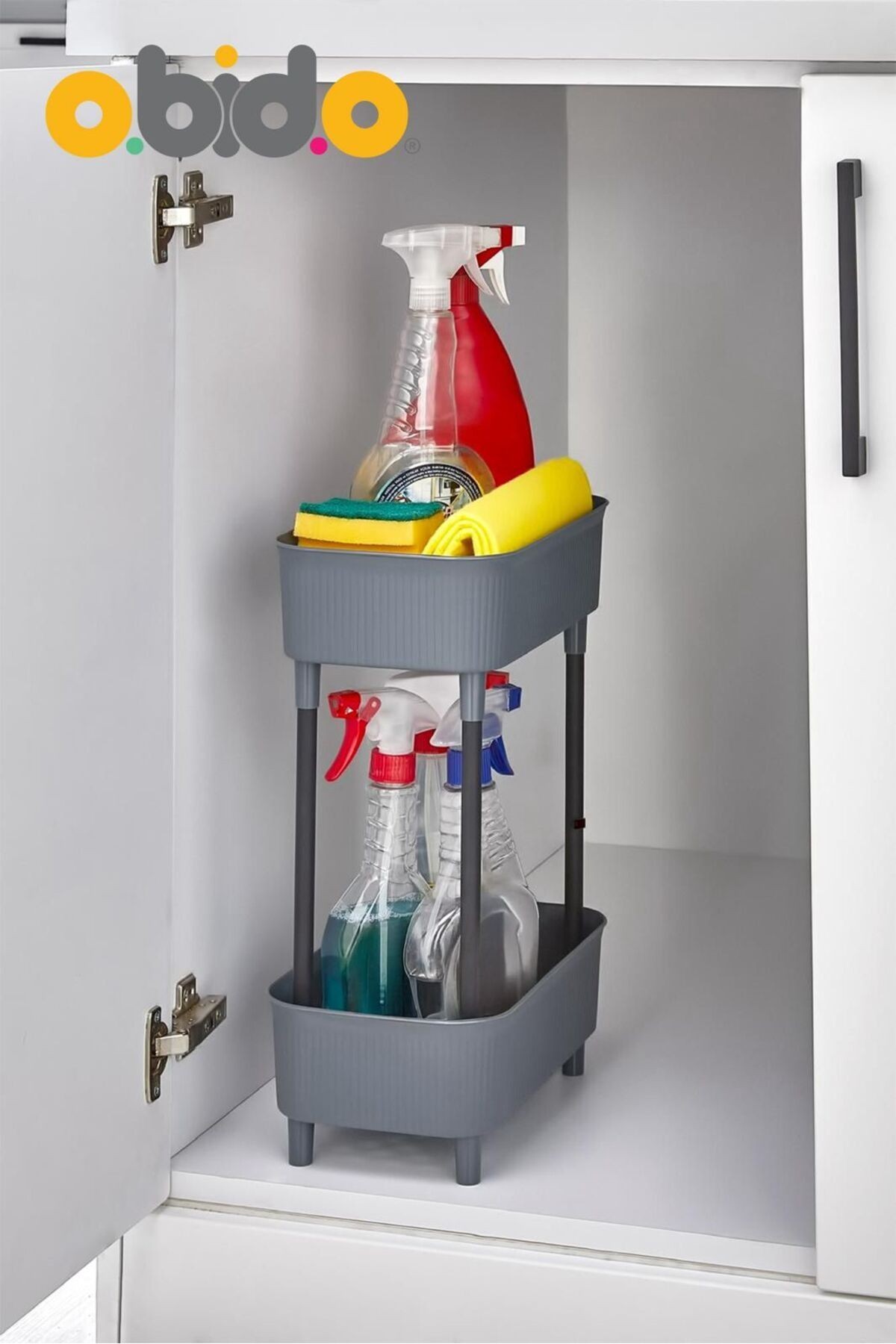 2 Katlı Banyo ve Mutfak Dolap İçi Düzenleyici