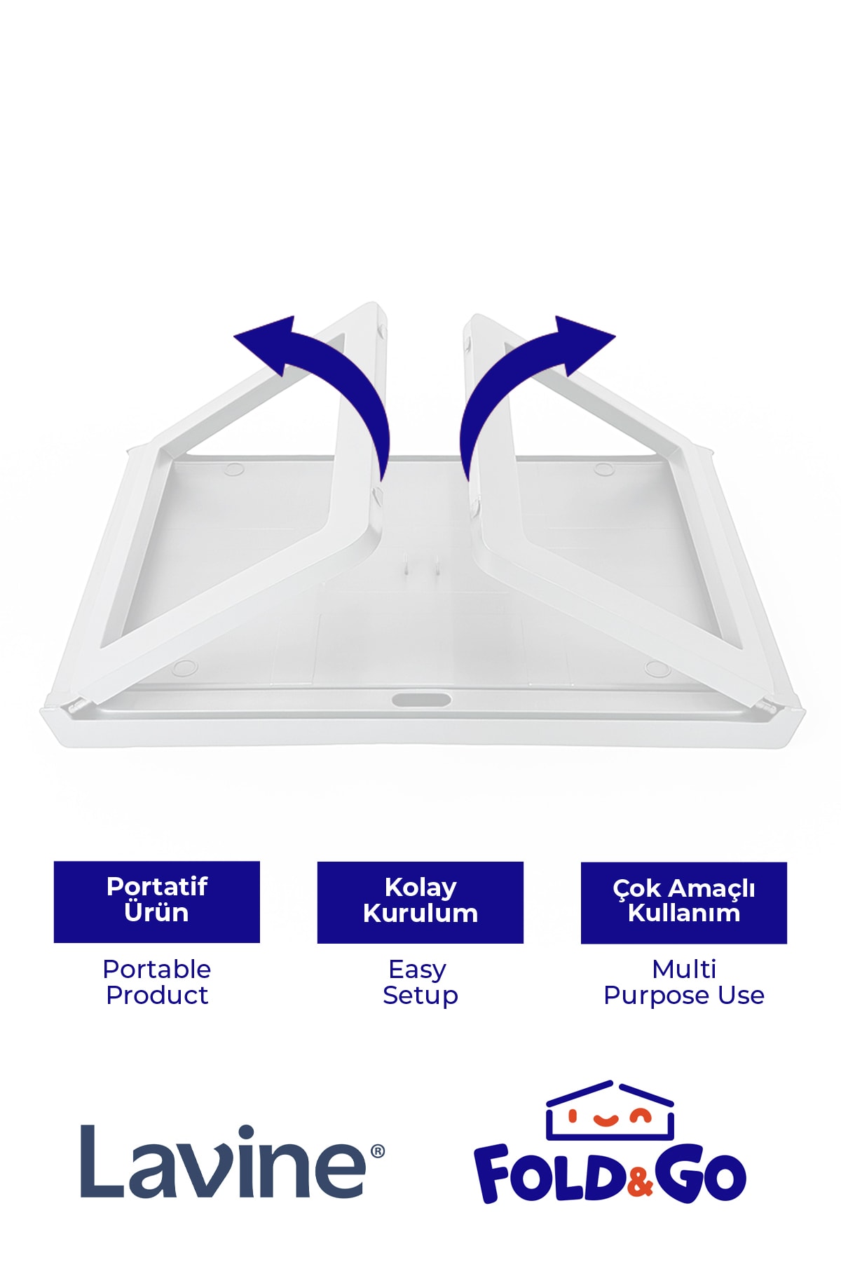 Fold&Go Katlanır Sehpa Tablet - Bilgisayar Sehpası Yatak Üstü Kahvaltı Masası