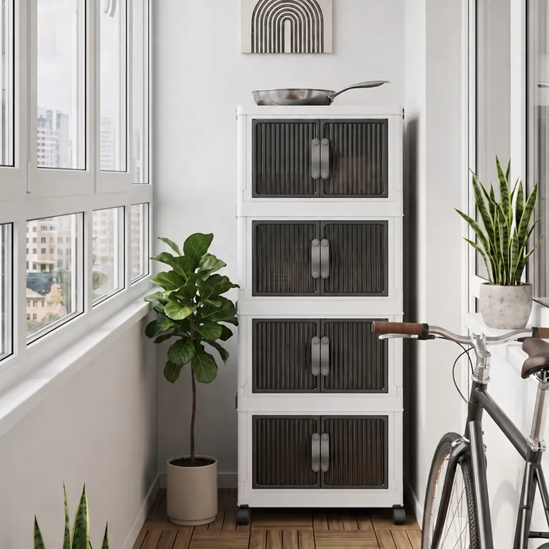 Lavine ”MEDIUM” 4 Katlı Portatif Dolap Organizer 30LT Çok Amaçlı