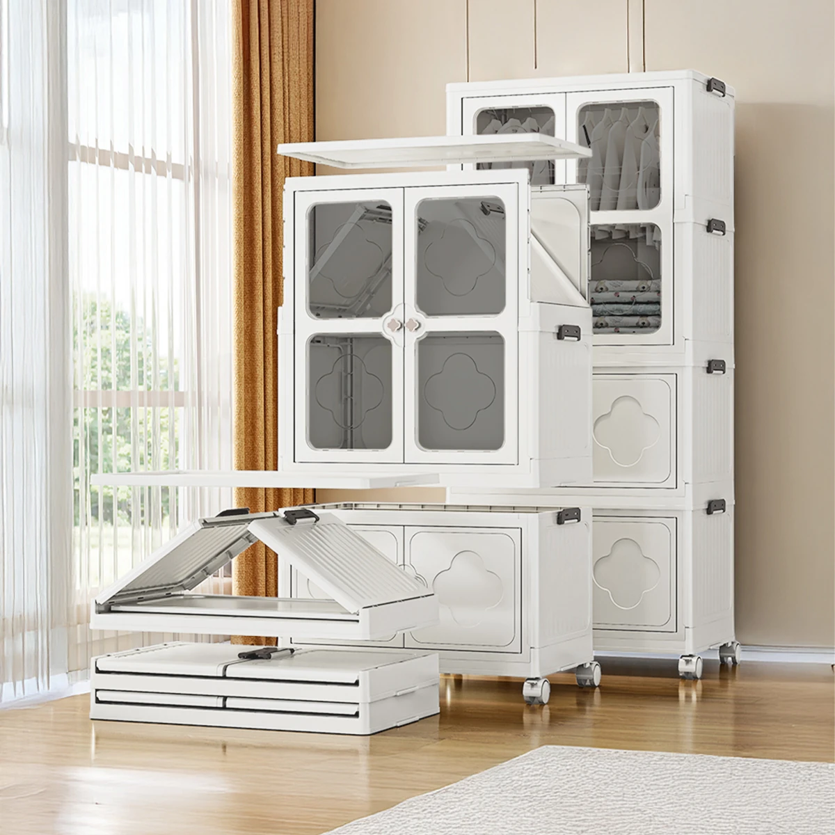 3 Katlı Portatif, Katlanır Gardırop 