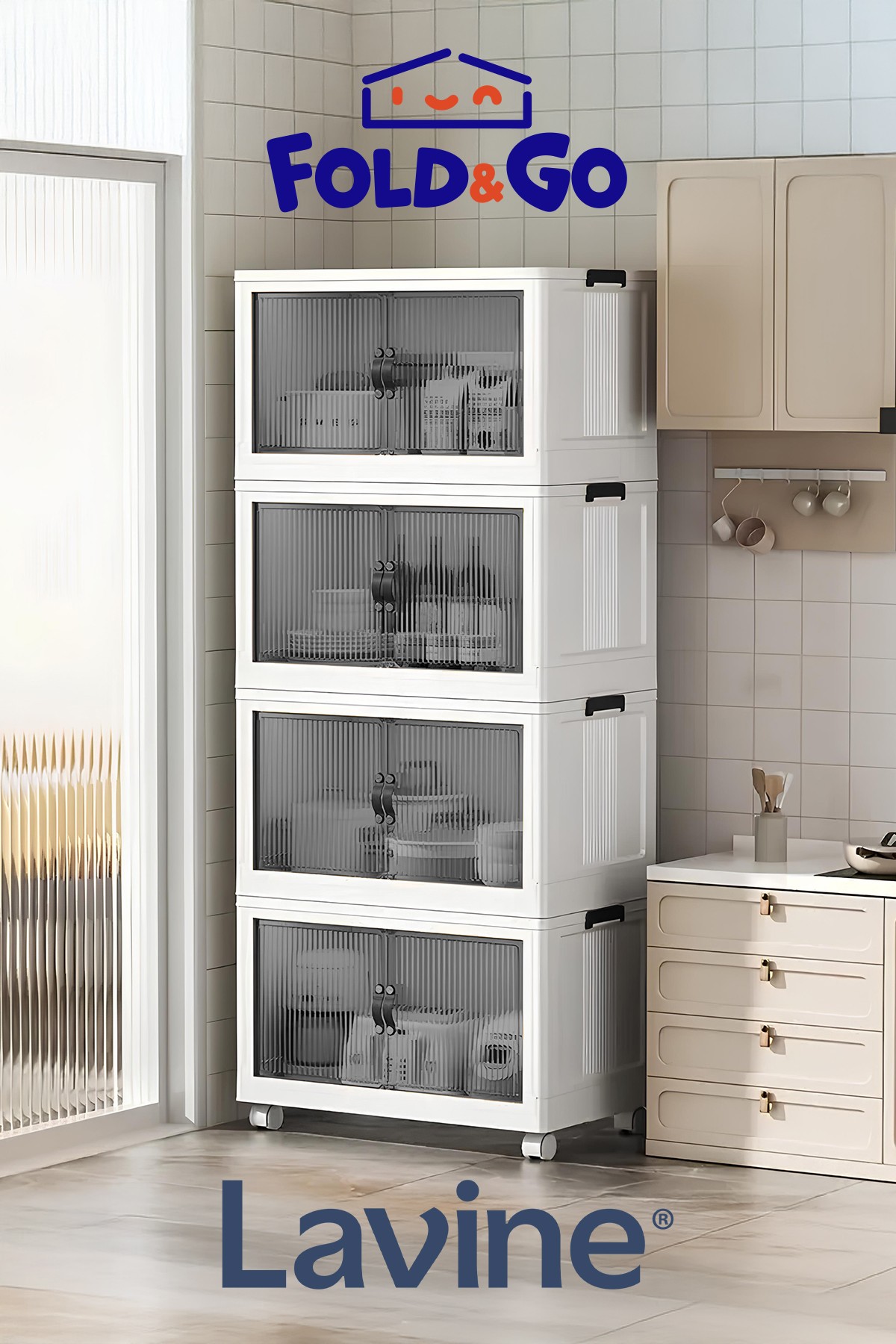 4'lü Portatif Organizer Dolap