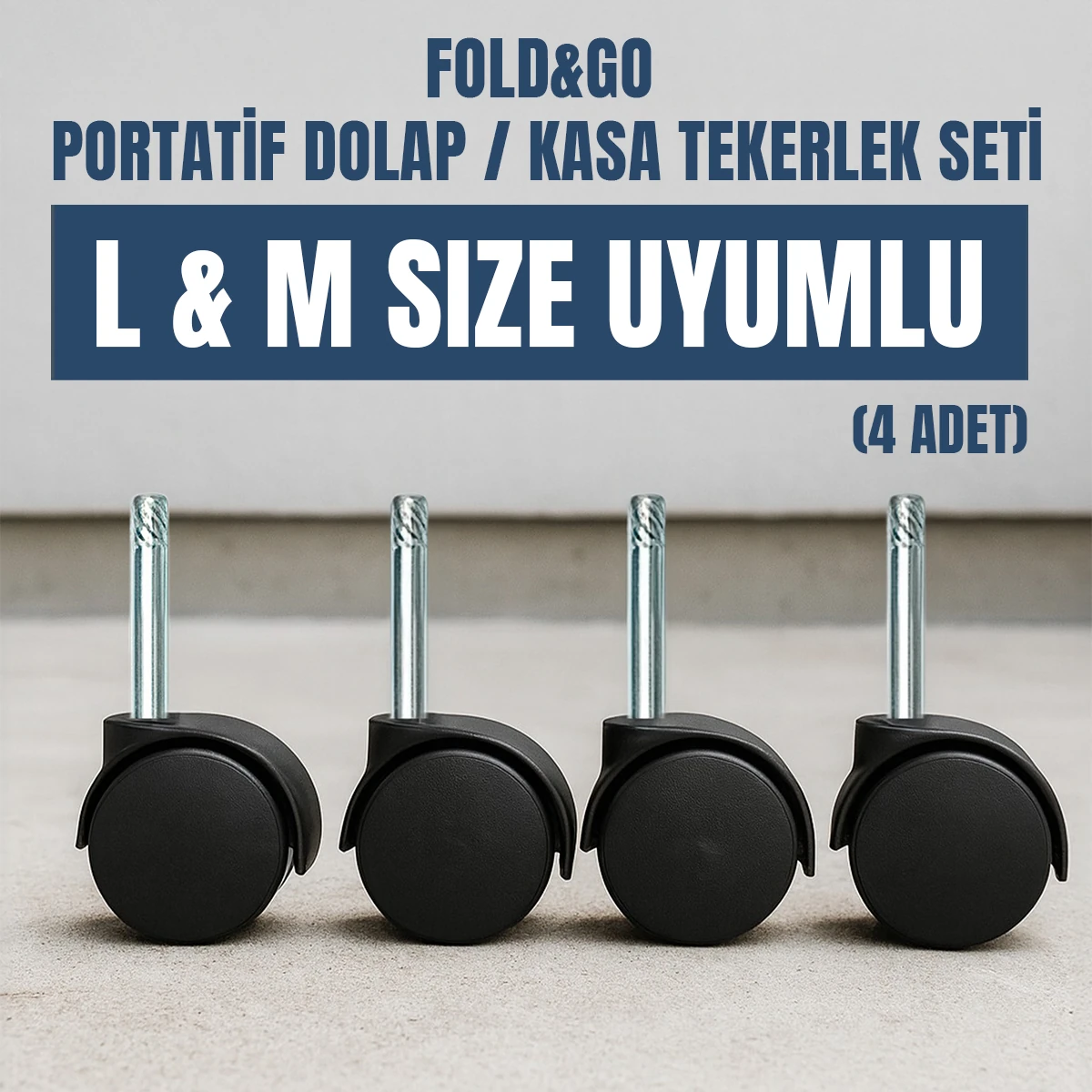 Fold&Go Dolap Tekerleği- 4 Adet