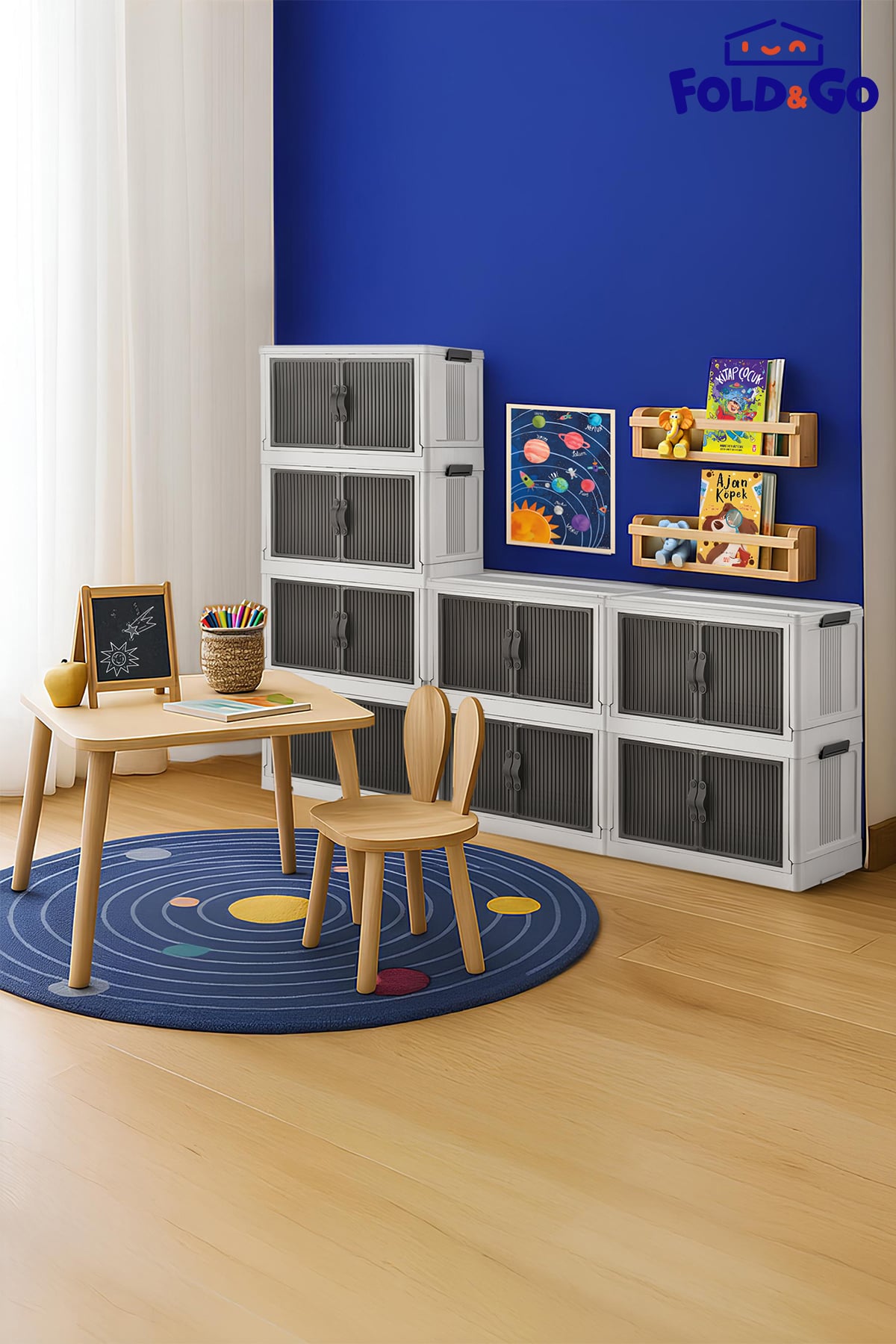 4'lü Portatif Organizer Dolap