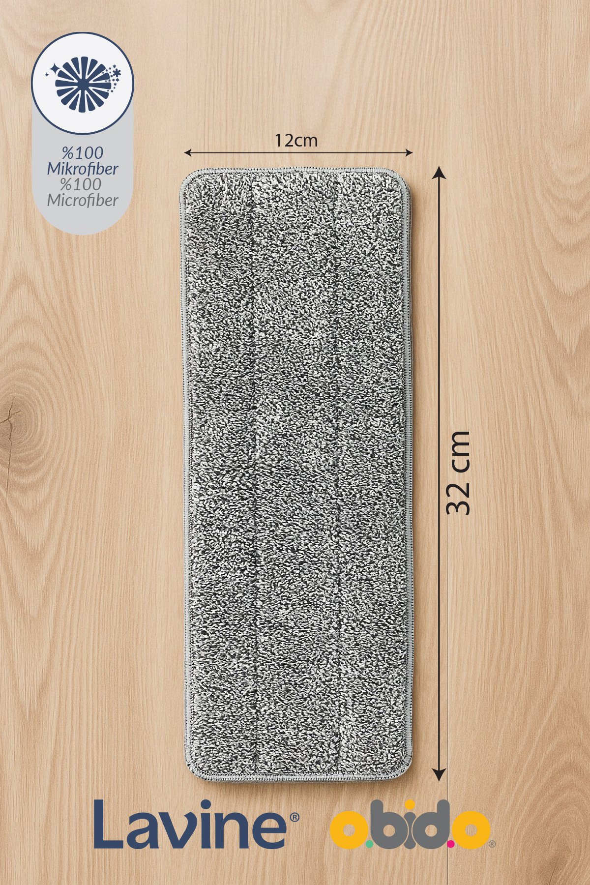 Sillgech Flat Mop Yedek Bezi 2'li Mikrofiber Başlık 