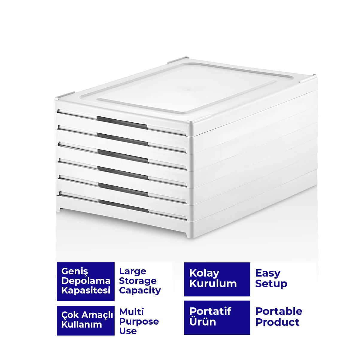 6 Katlı Portatif, Katlanabilir Ayakkabı Düzenleyici