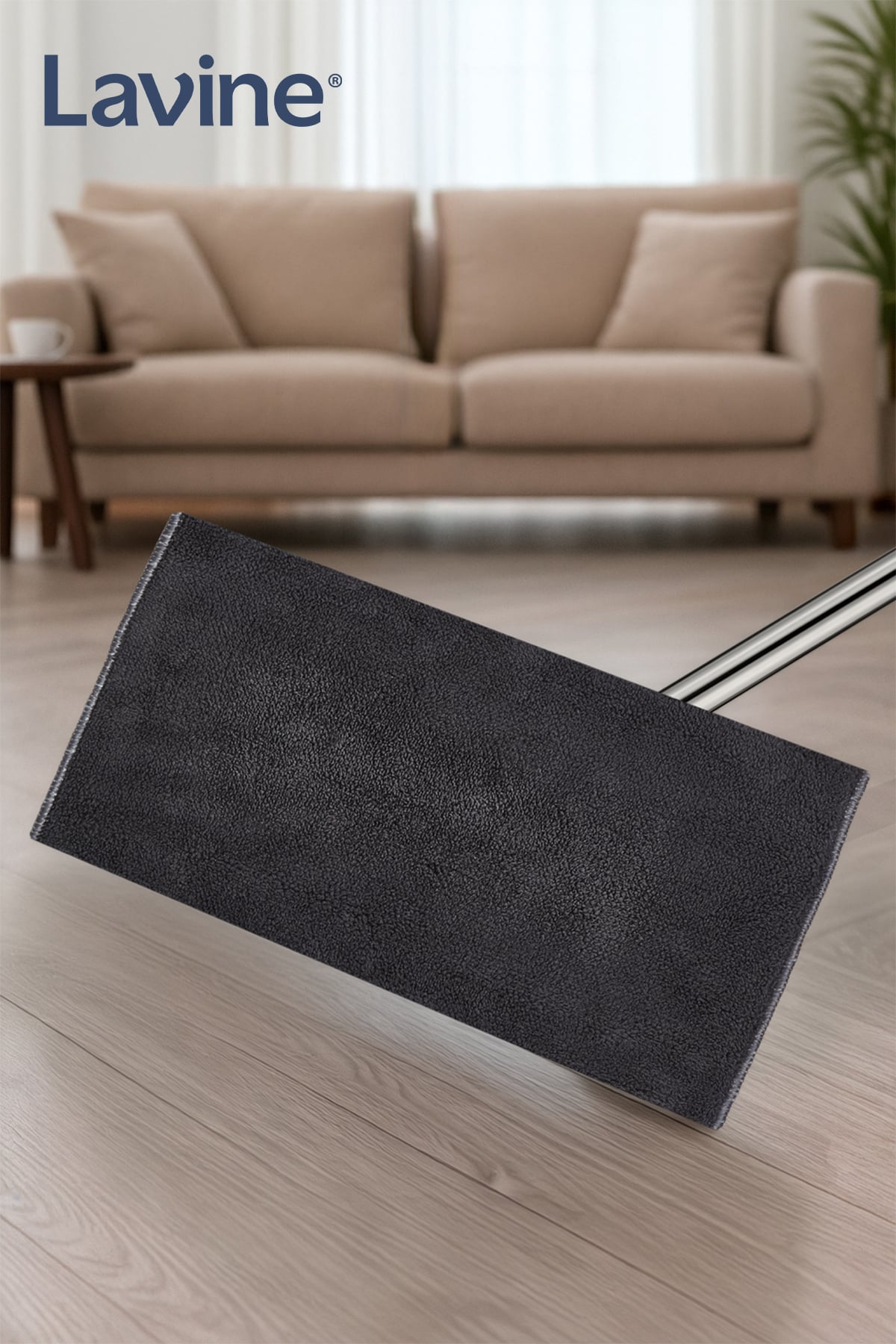  (2 Adet) Lavine Yengeç Mop Temizlik Seti Yedek Bezi Çift Mikrofiber Bez Premium Kalite