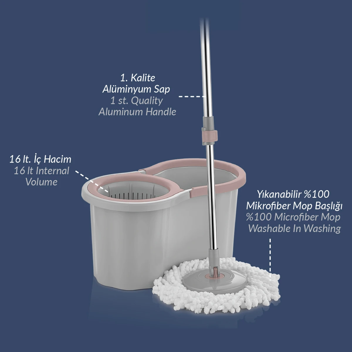 Cool Mop Ultra 360 Temizlik Seti 16lt 