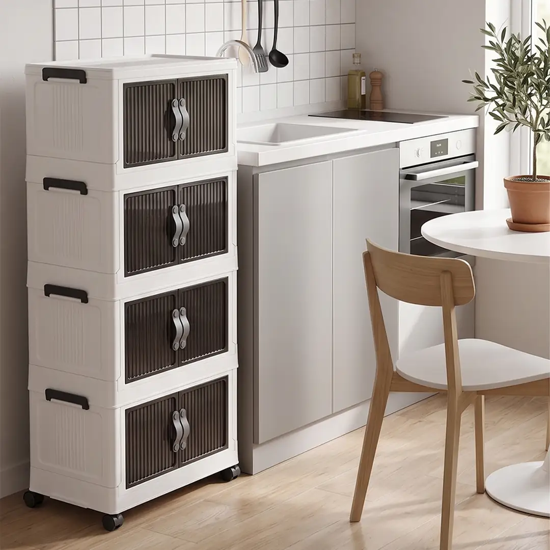 Lavine ”MEDIUM” 4 Katlı Portatif Dolap Organizer 30LT Çok Amaçlı