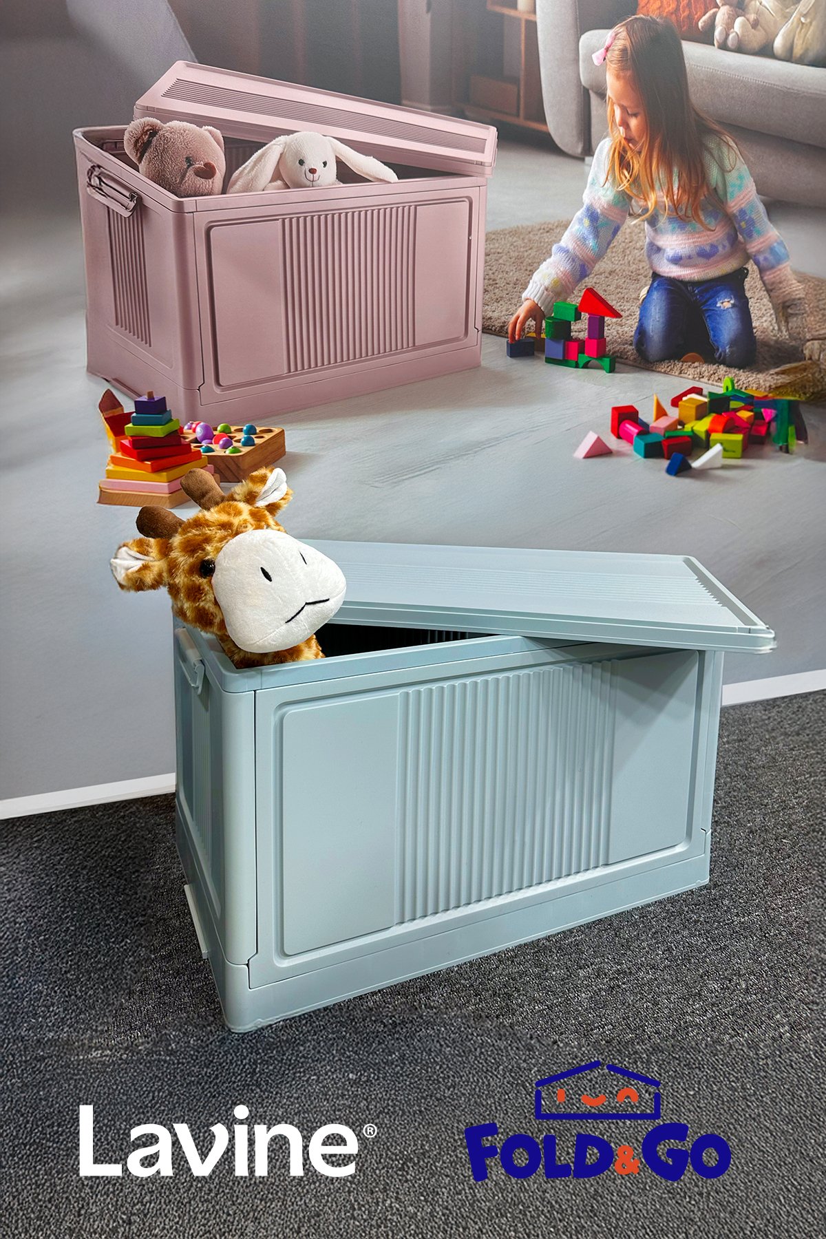 Tekli Portatif Organizer Kasa - Bebe Mavisi