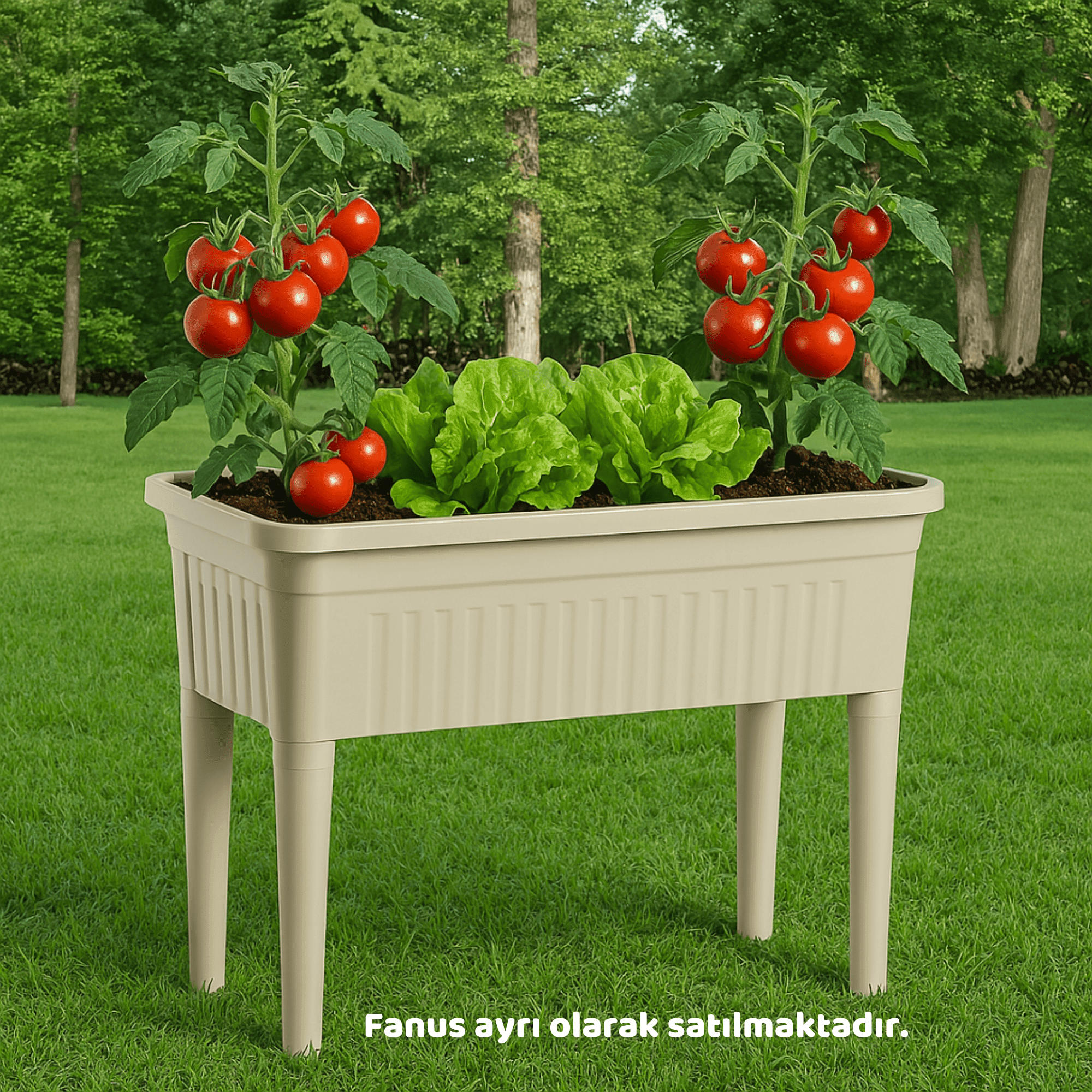 AKILLI AYAKLI SAKSI 60 LİTRE KİRLİ BEYAZ