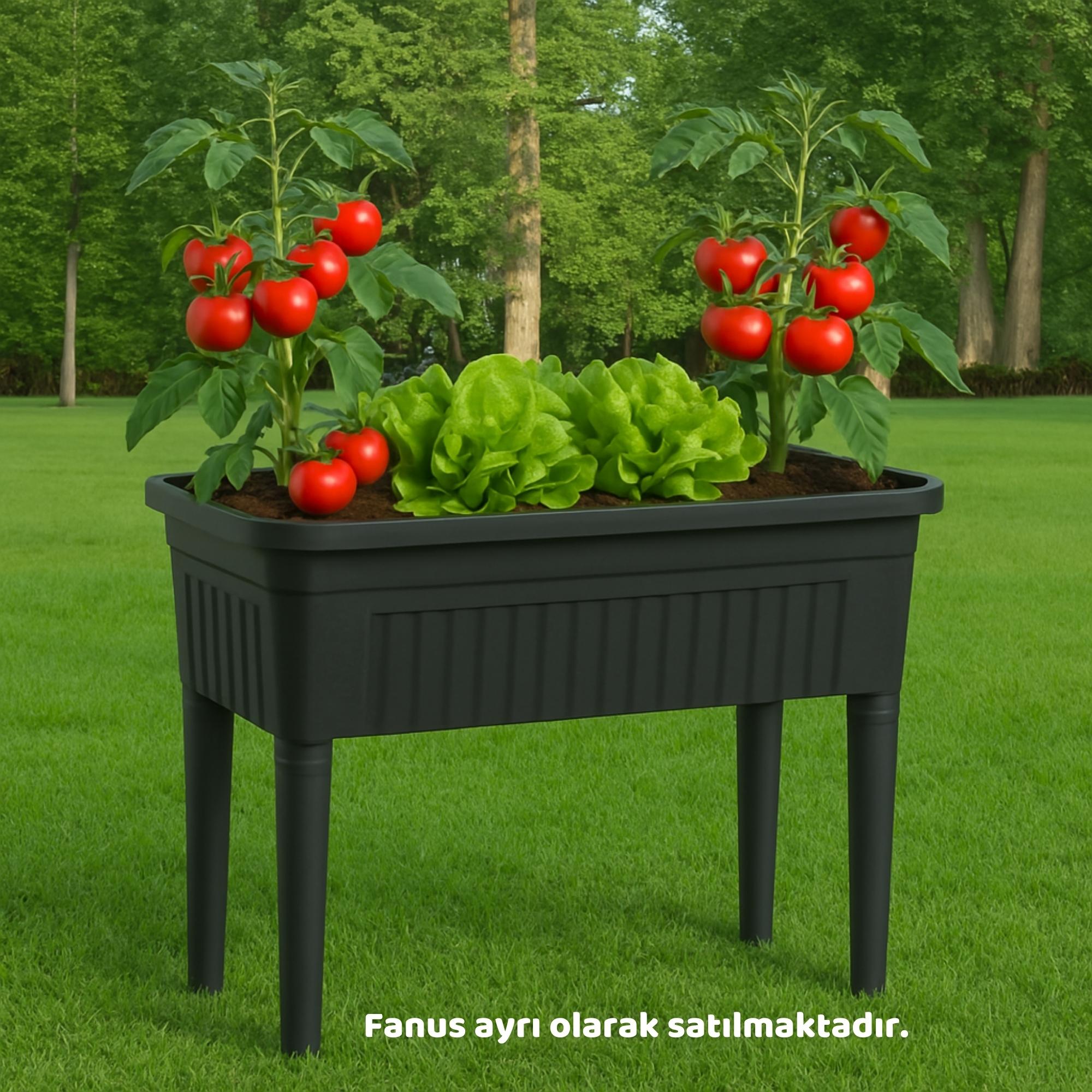 AKILLI AYAKLI SAKSI 60 LİTRE SİYAH