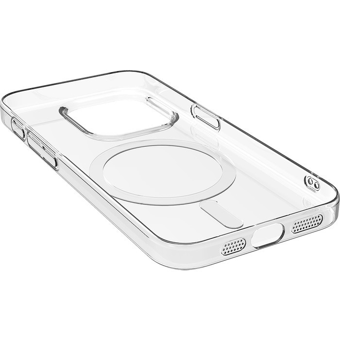 iPhone 15 Plus Magsafe Kablosuz Şarj Destekli Şeffaf V-Mags Kılıf