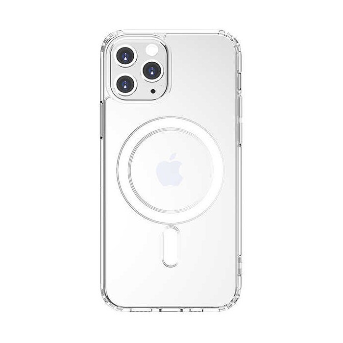 iPhone 11 Pro Magsafe Kablosuz Şarj Destekli Şeffaf V-Mags Kılıf