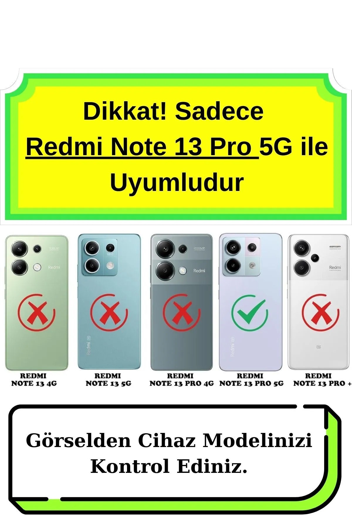 Xiaomi Redmi Note 13 Pro 4G Uyumlu Renkli Kalp Kurdele Detaylı Simli Dalgalı Sweety Kılıf