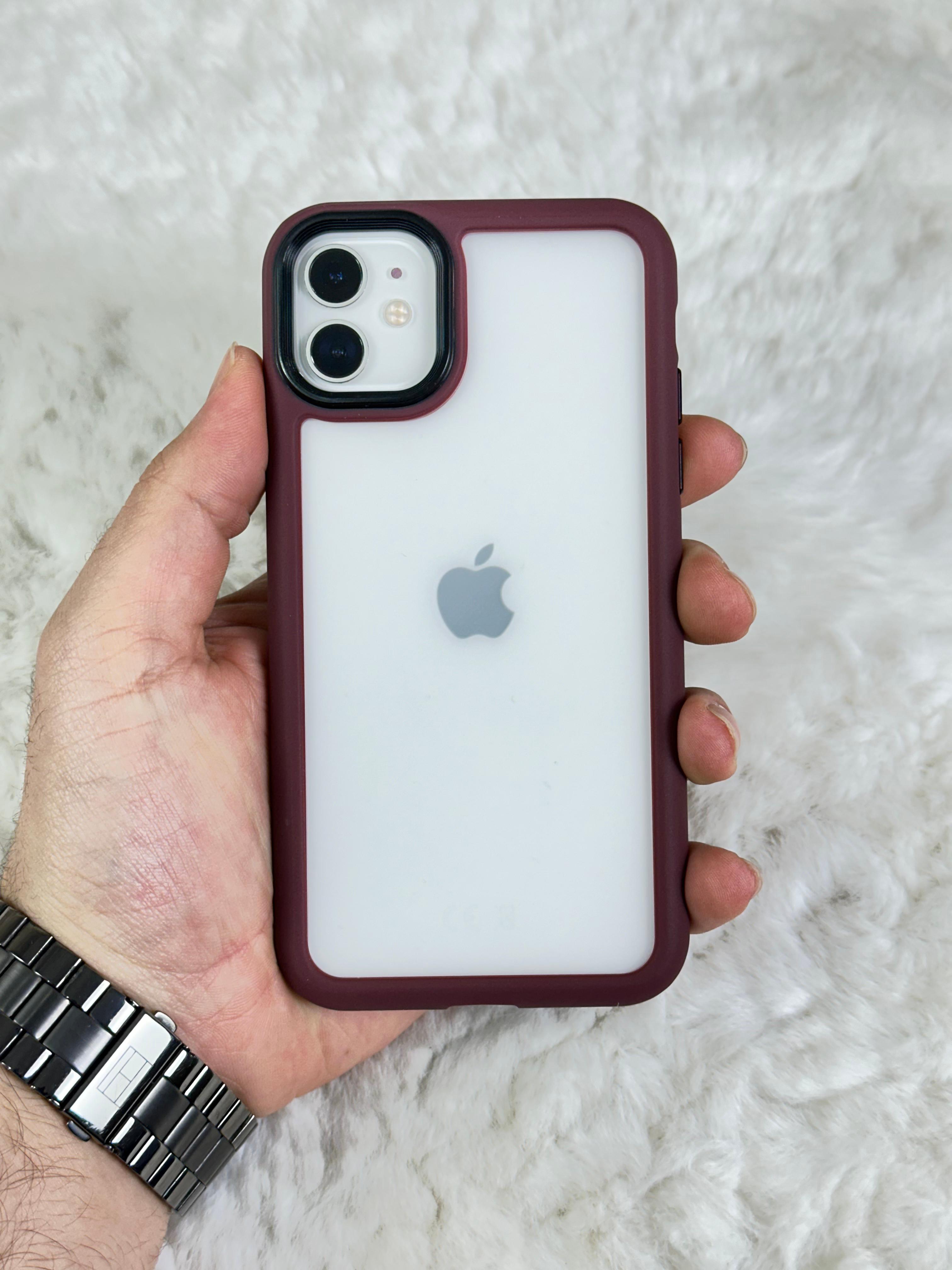 iPhone 11 Arkası Sert Yanları Yumuşak Düz Tiger