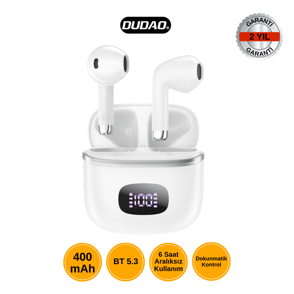 DUDAO U15PRO Kablosuz Bluetooth Kulaklık – 6 Saat Kullanım & BT 5.3 Teknolojisi 