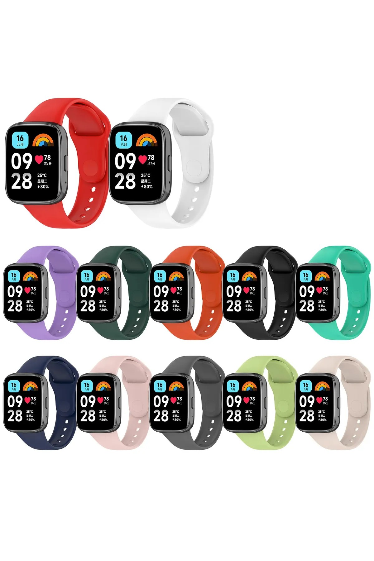 Xiaomi Redmi Watch 3 Active Akıllı Saat Bileklik Silikon Kordon