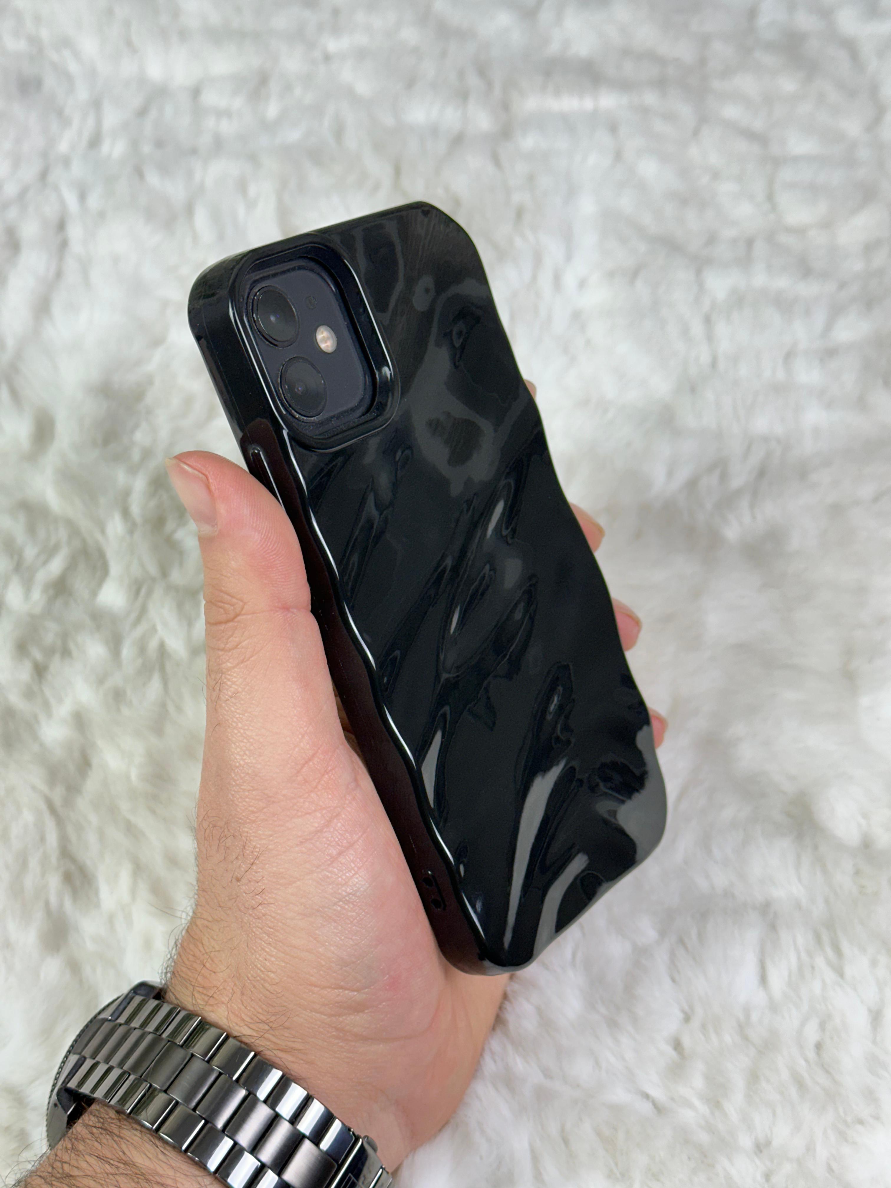 iPhone 11 Sedef Dalgalı Wavy Kılıf  - Mor