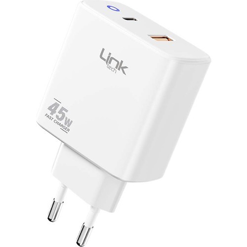 Linktech C215 45W USB 3.0 + Type-C Pd Şarj Adaptörü