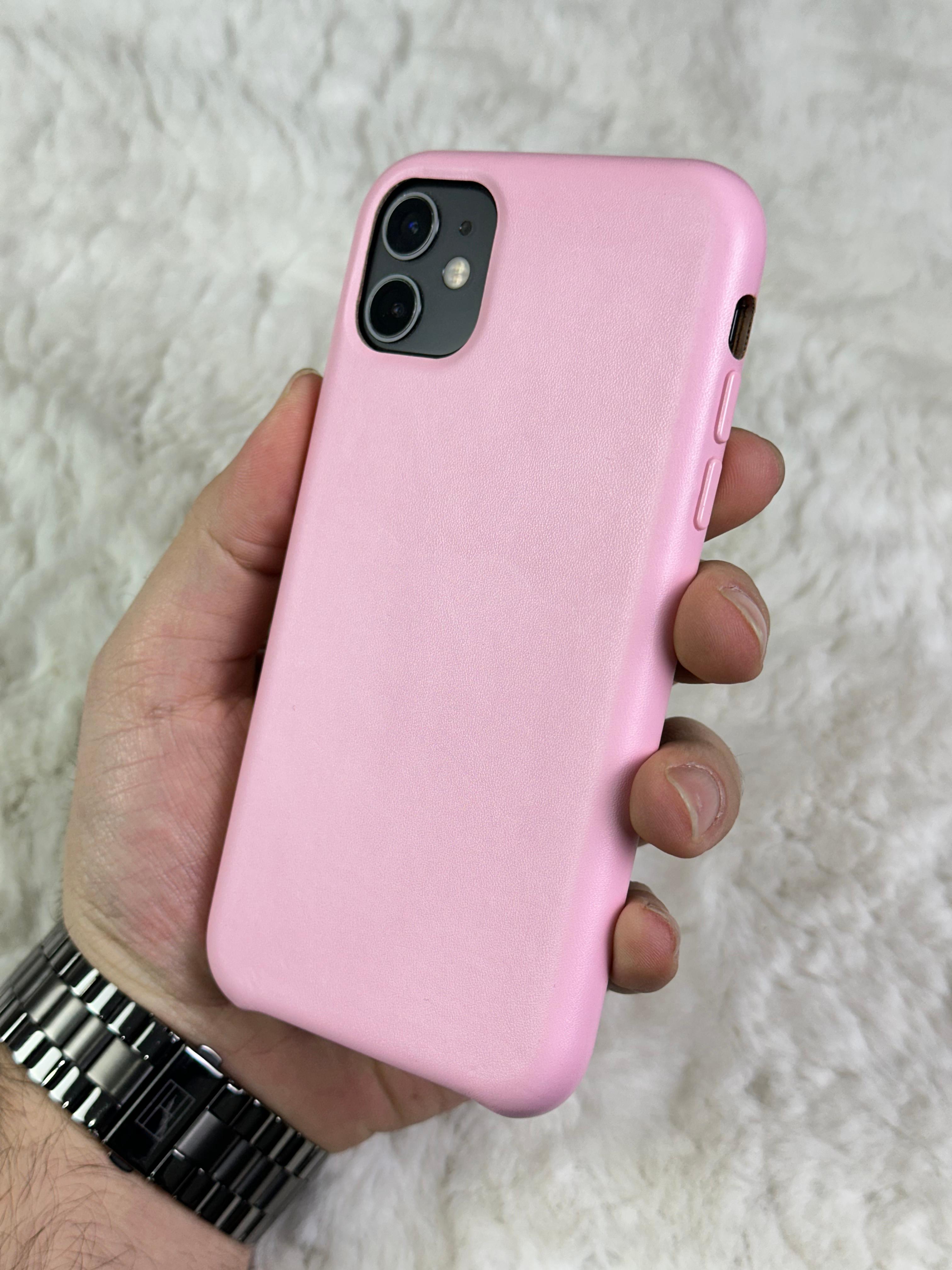 iPhone 11 Uyumlu İçi Kadife Dışı Deri Leather kılıf 