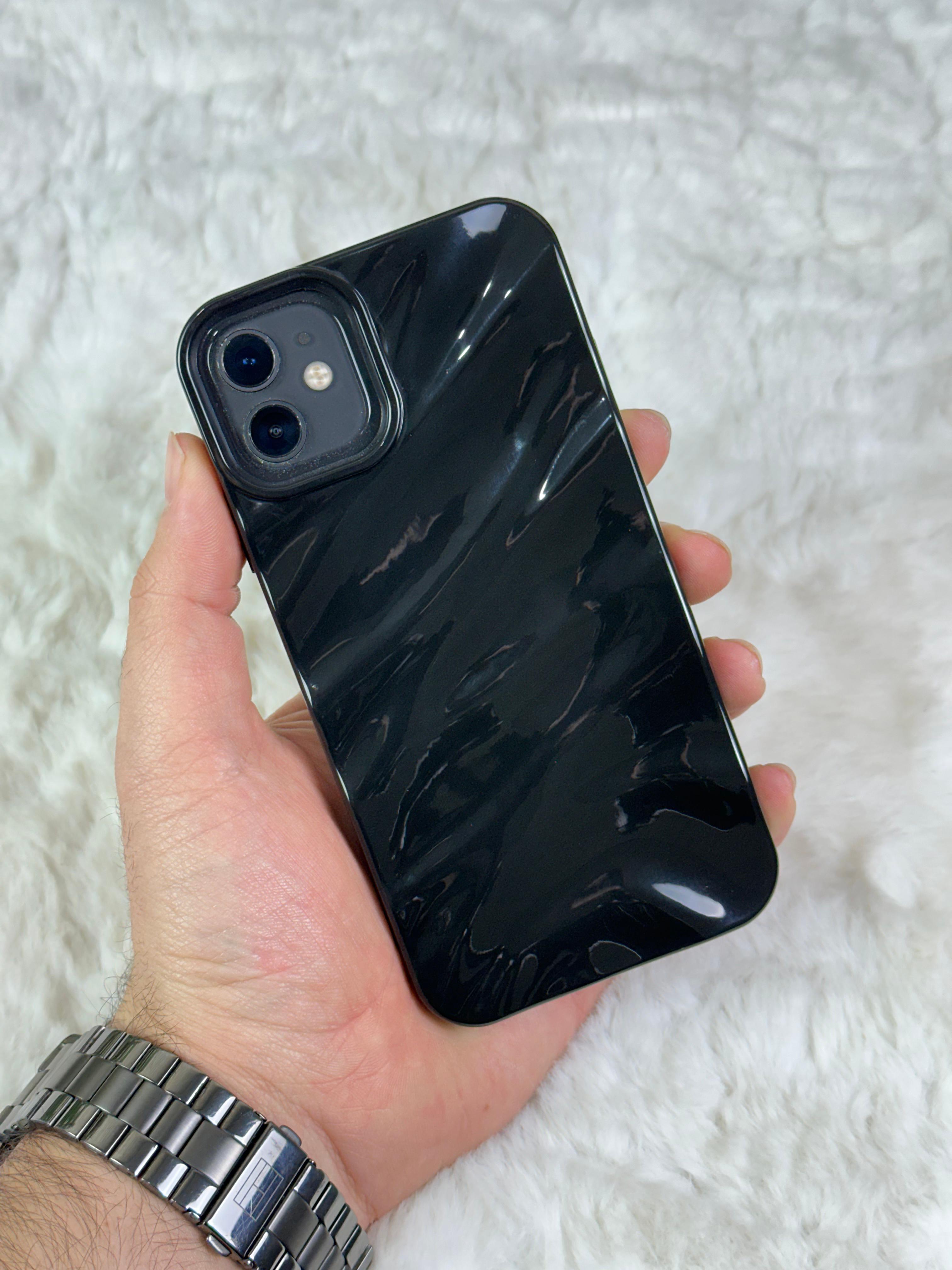 iPhone 11 Sedef Dalgalı Wavy Kılıf  - Mor