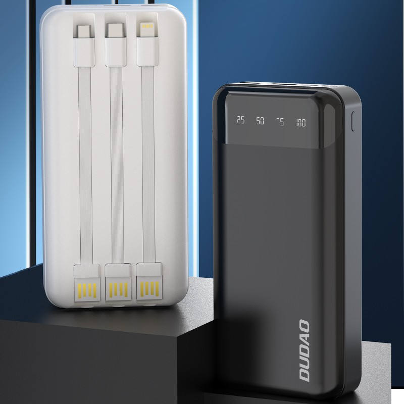 DUDAO K6PRO+ 20.000mAh Batarya 22.5W Hızlı Şarj Beyaz 