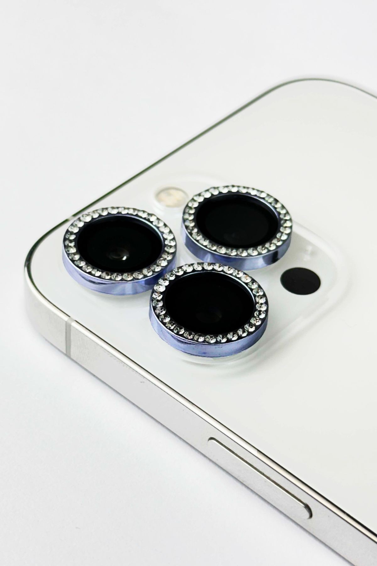 iPhone 14 Pro Uyumlu Swarovski Taşlı Kamera Lens Koruyucu 