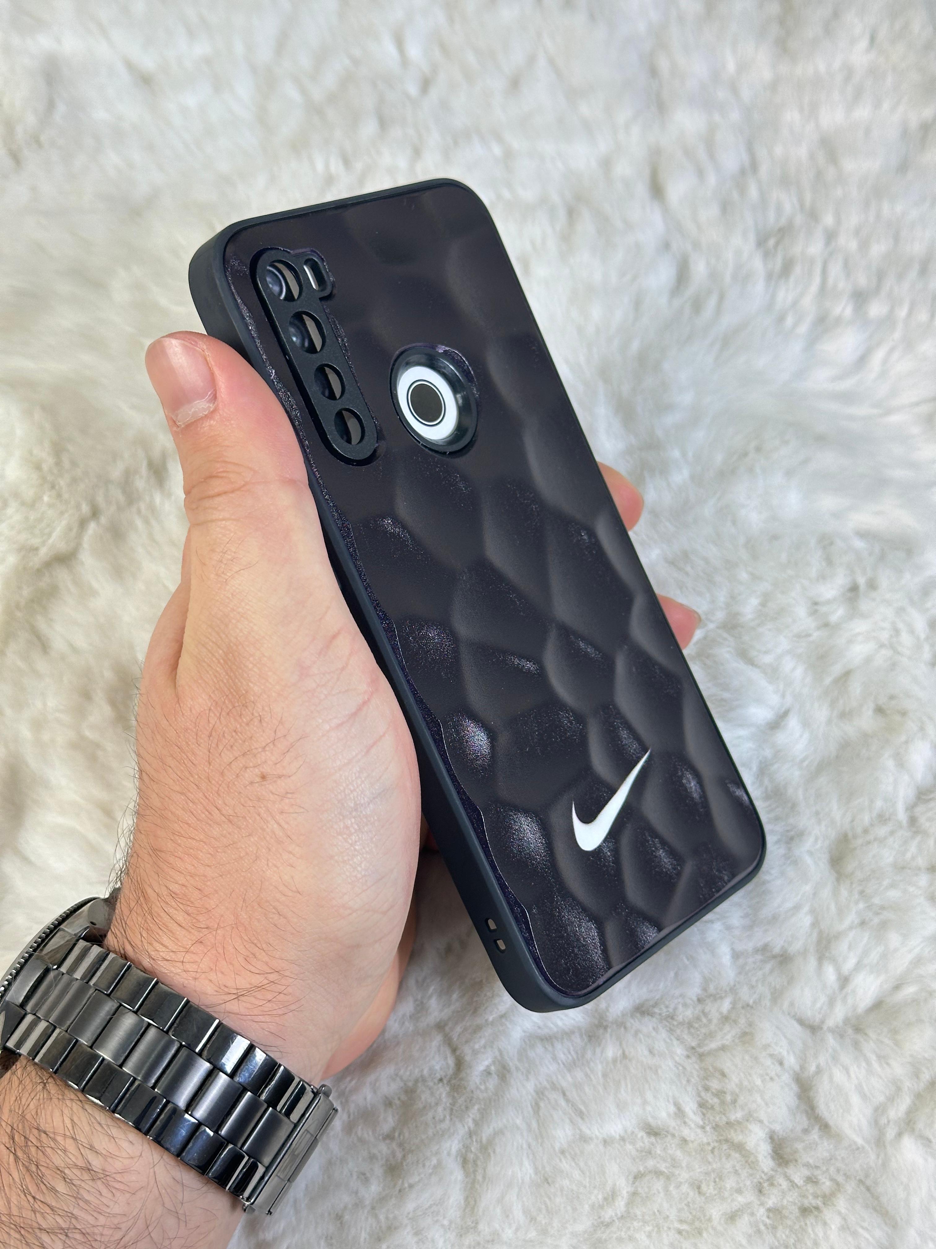 Xiaomi Note 8 uyumlu Arkası Sert Kapaklı Yanları Silikonlu Starbucks-Nike Kılıf  - nike