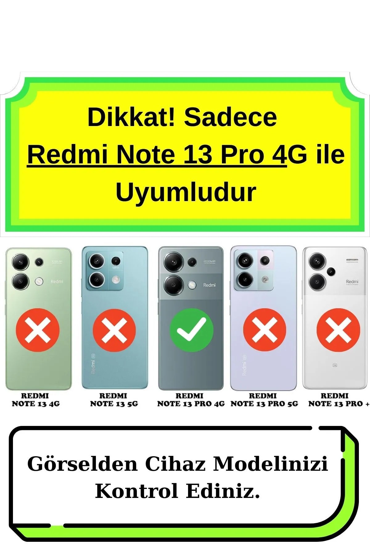 Xiaomi Redmi Note 13 Pro 4G Figürlü Kristal Kılıf 