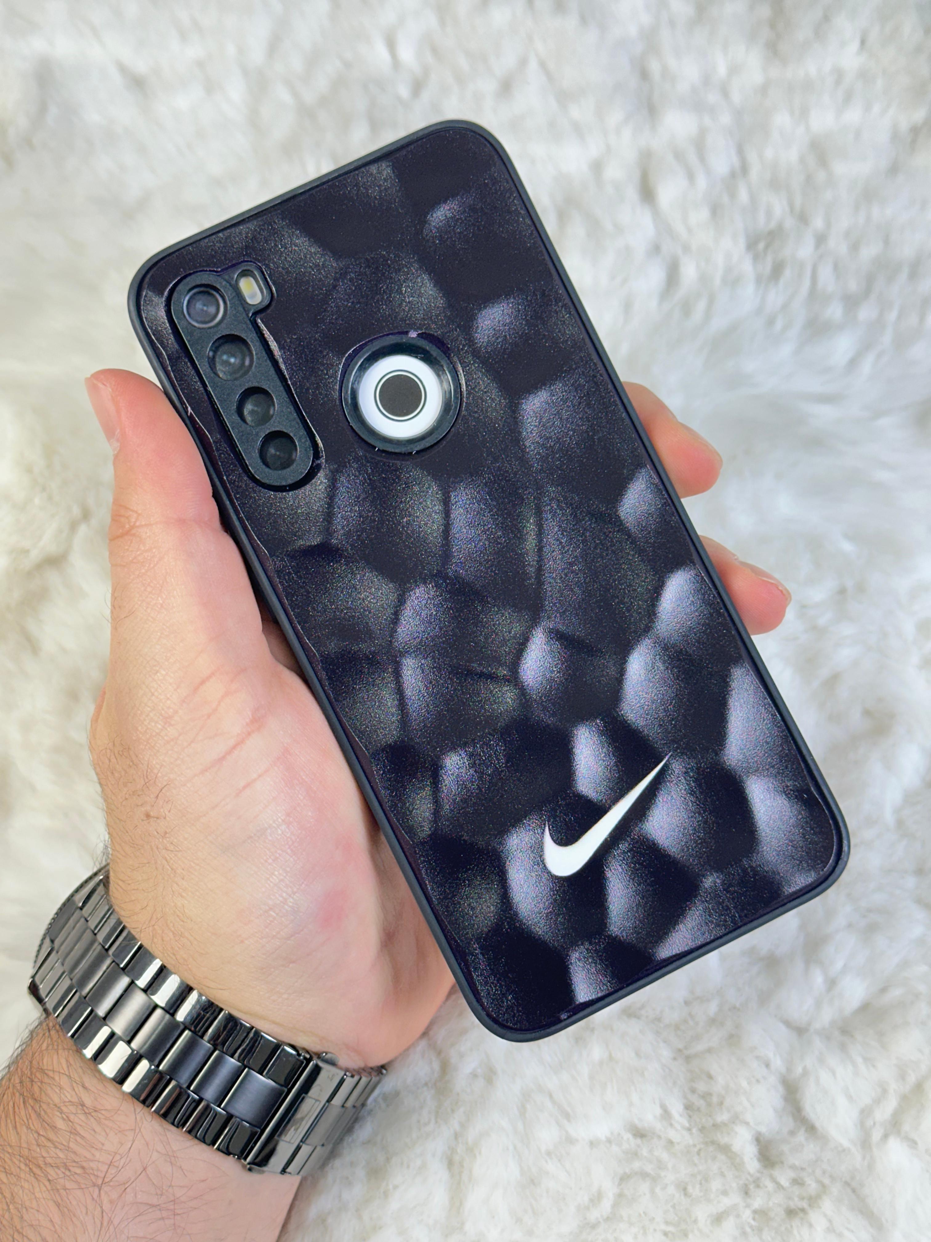 Xiaomi Note 8 uyumlu Arkası Sert Kapaklı Yanları Silikonlu Starbucks-Nike Kılıf  - nike