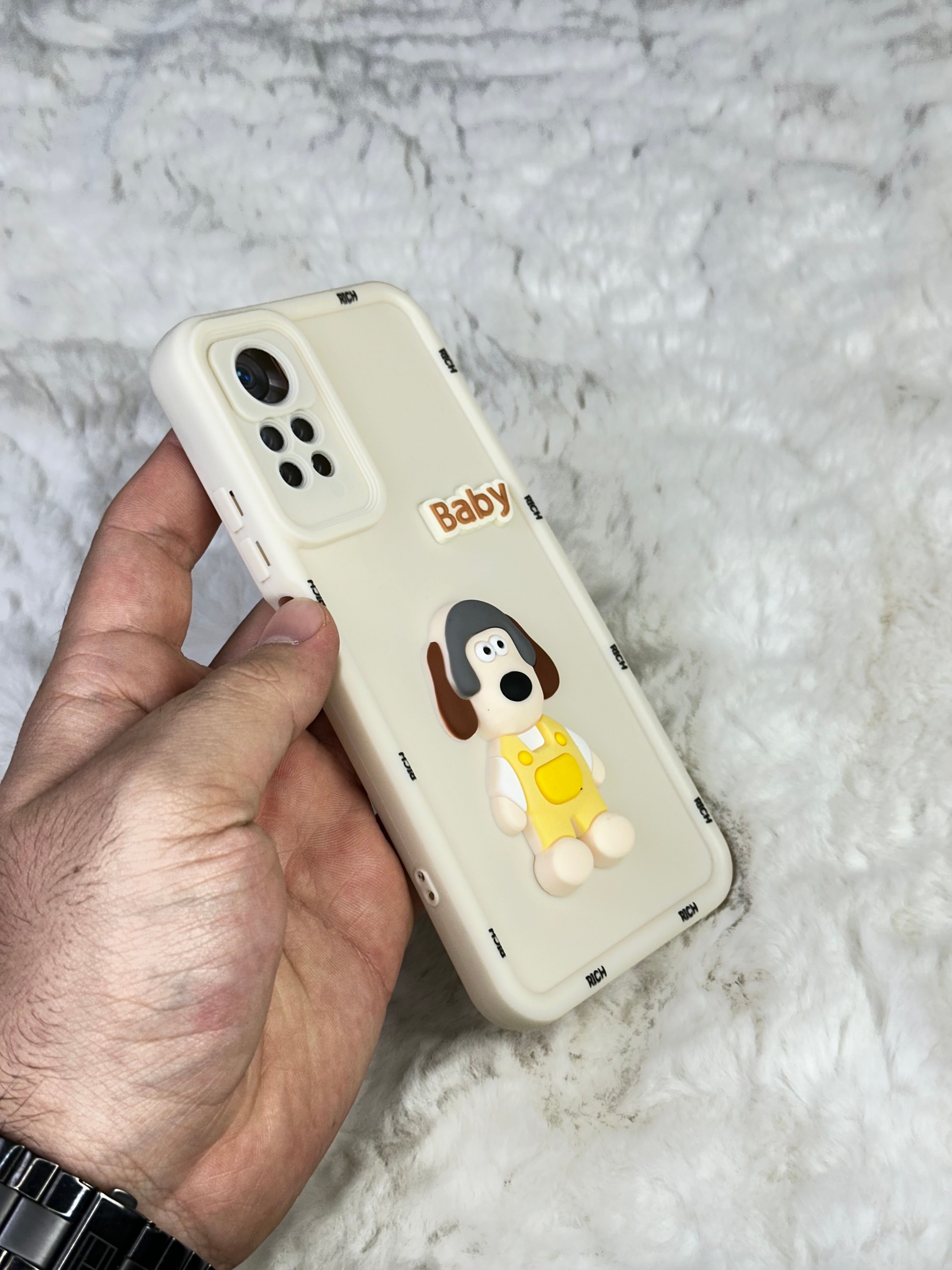 Xiaomi Redmi Note 11 Pro Minimalist Desenli Tatlı Pot Pourri Kılıf - Ayı Baby