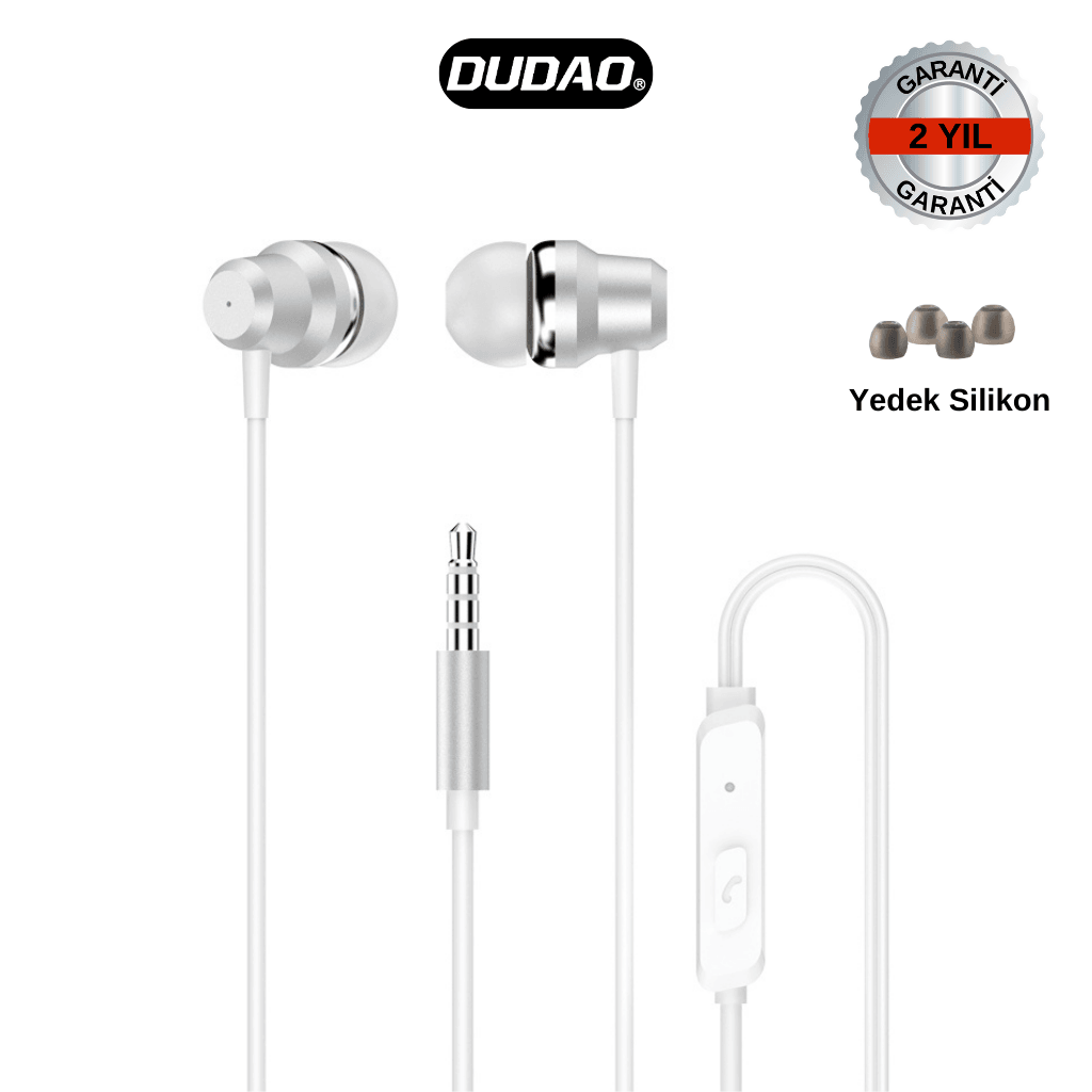 DUDAO X10PRO Kulak içi Kulaklık 3.5mm girişli Beyaz 