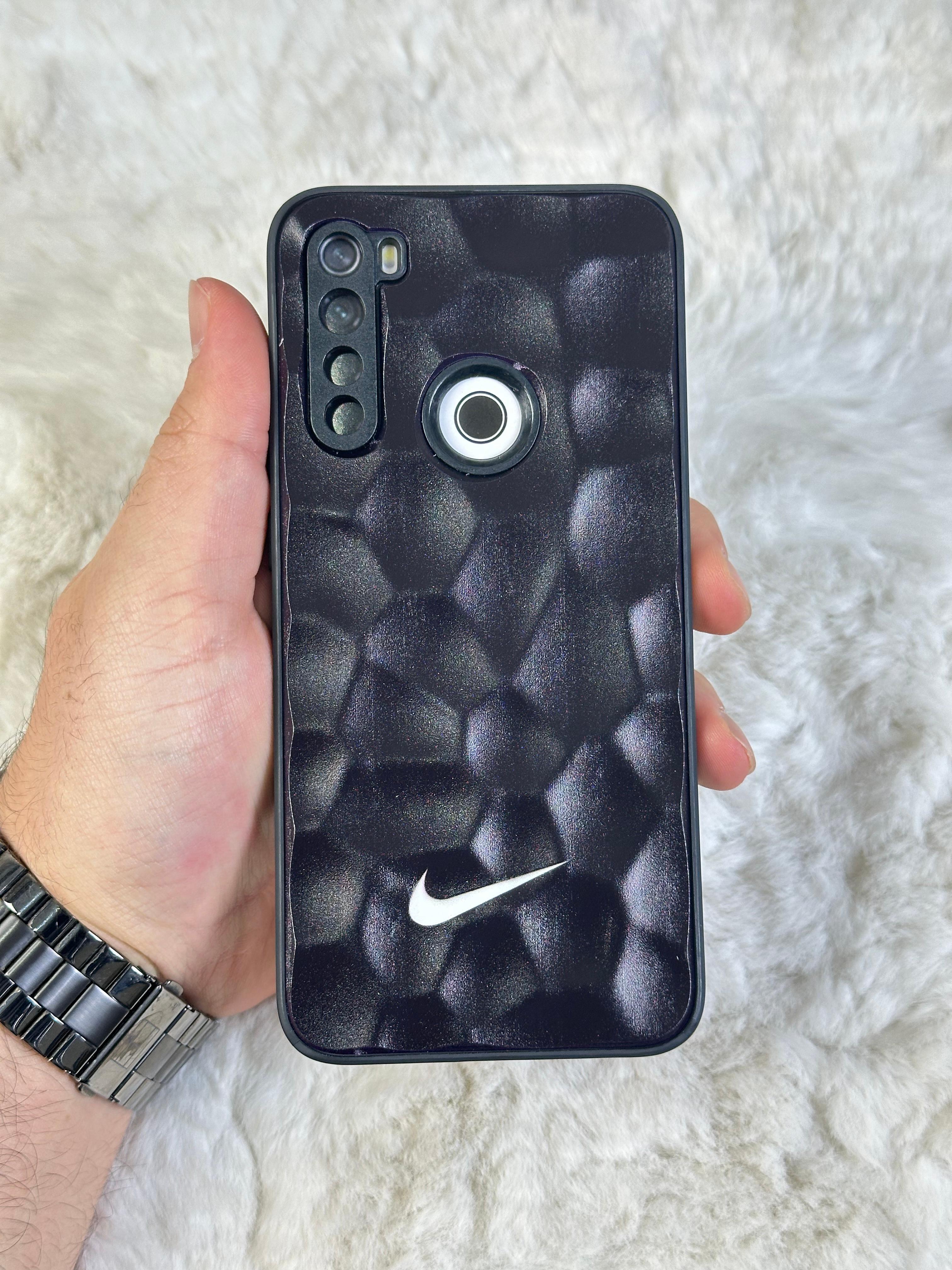 Xiaomi Note 8 uyumlu Arkası Sert Kapaklı Yanları Silikonlu Starbucks-Nike Kılıf  - nike