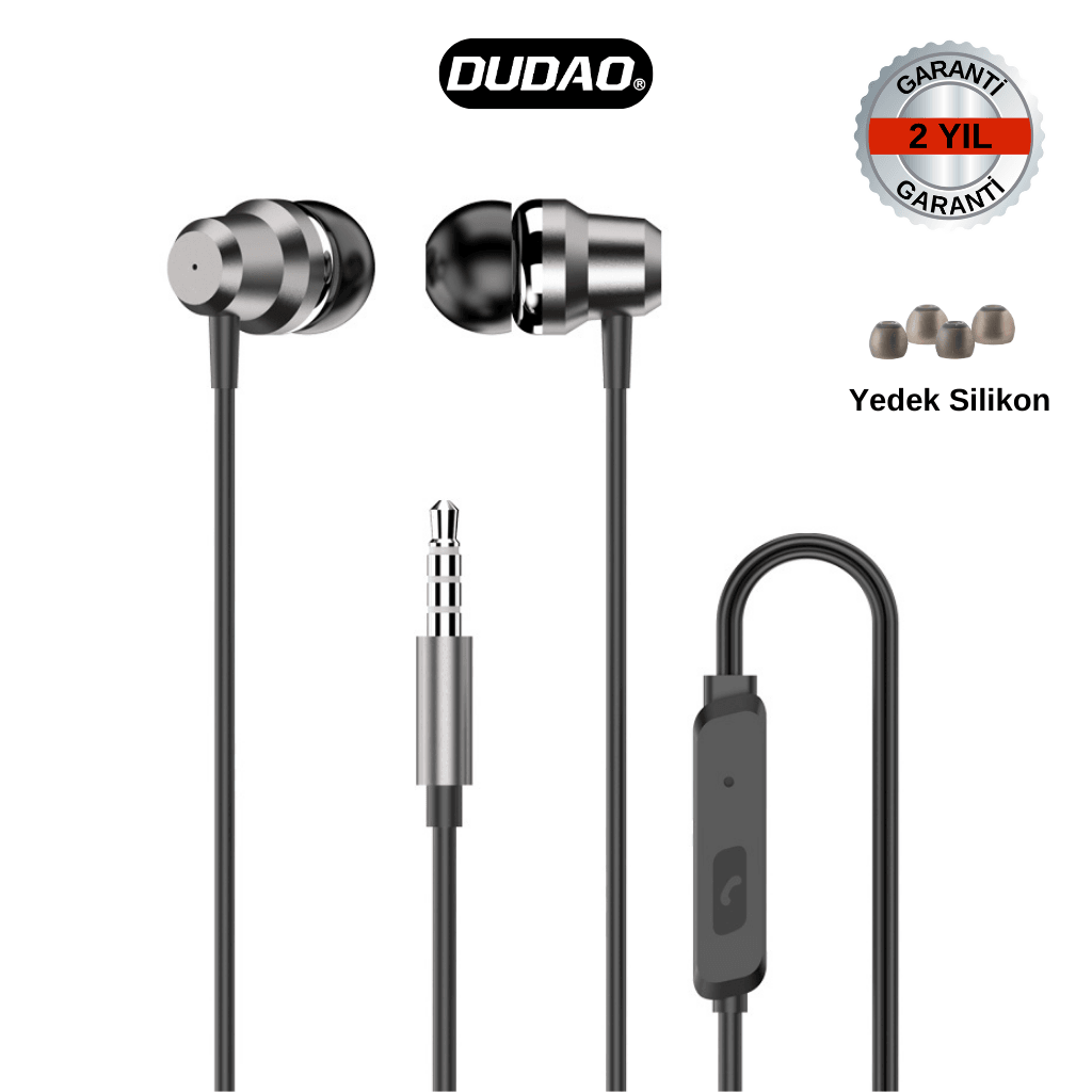 DUDAO X10PRO Kulak içi Kulaklık 3.5mm girişli Siyah