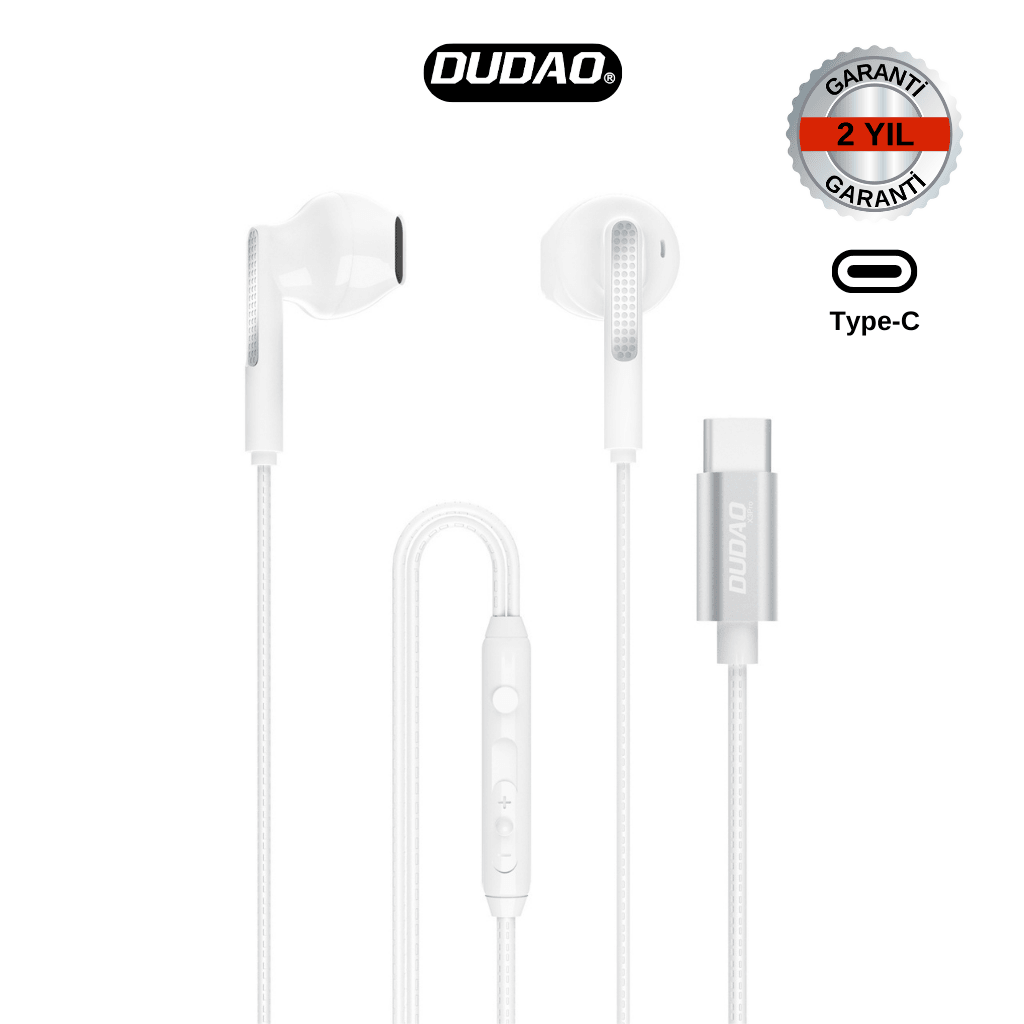 DUDAO X3PRO Kulak içi kulaklık Type-C Girişli Beyaz 