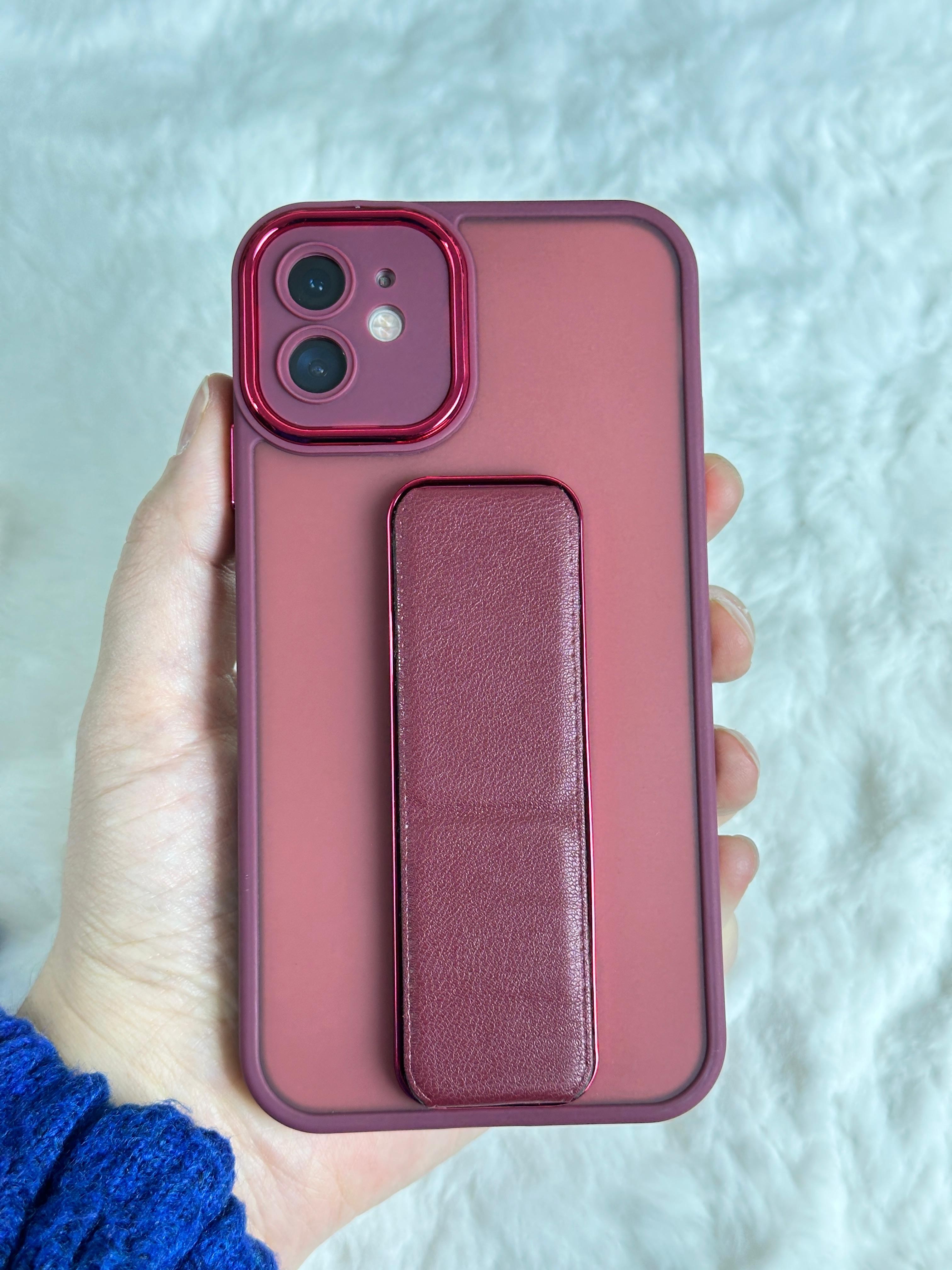 iPhone 11 Stand Olabilen Arkası Buzlu Standlı Perfect Kılıf 