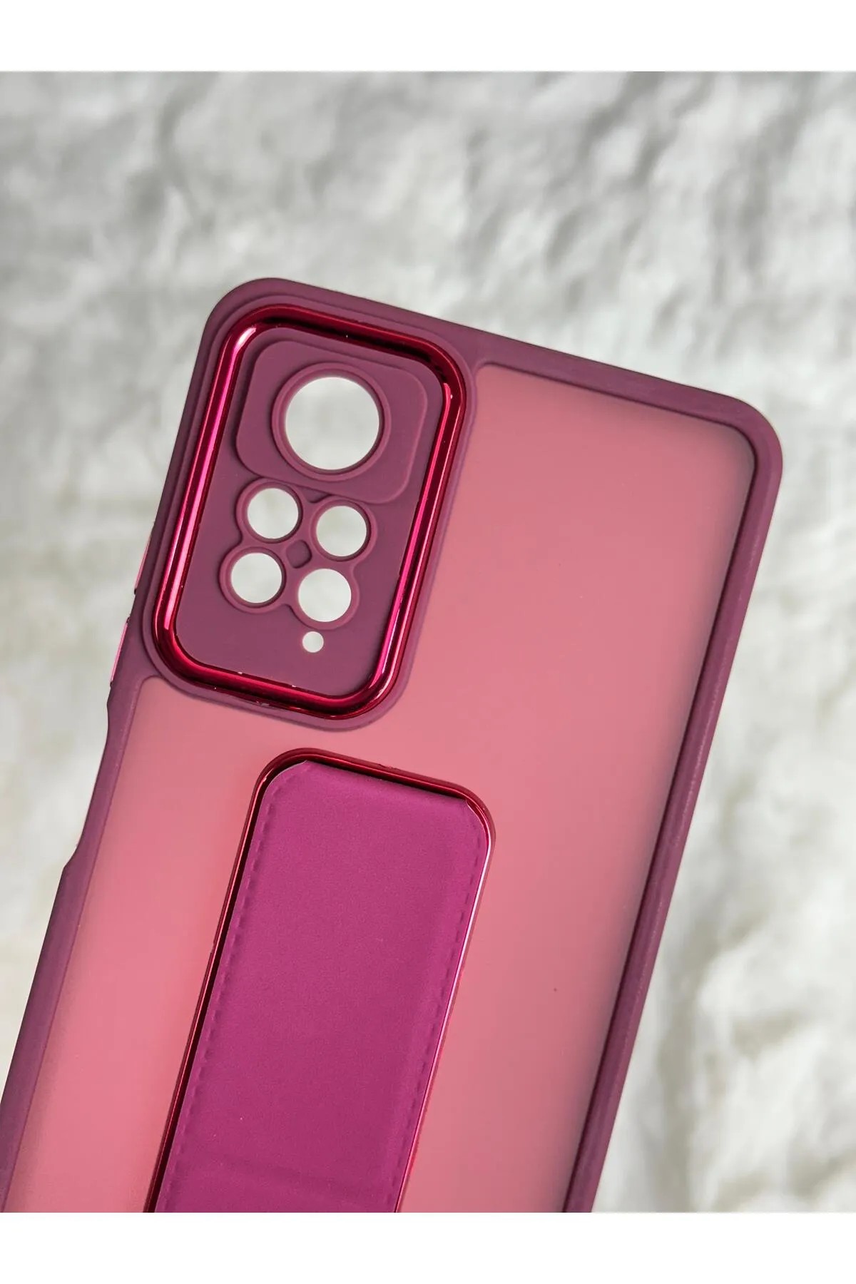 Redmi Note 11 Pro Stand Olabilen Arkası Buzlu Standlı Perfect Kılıf 