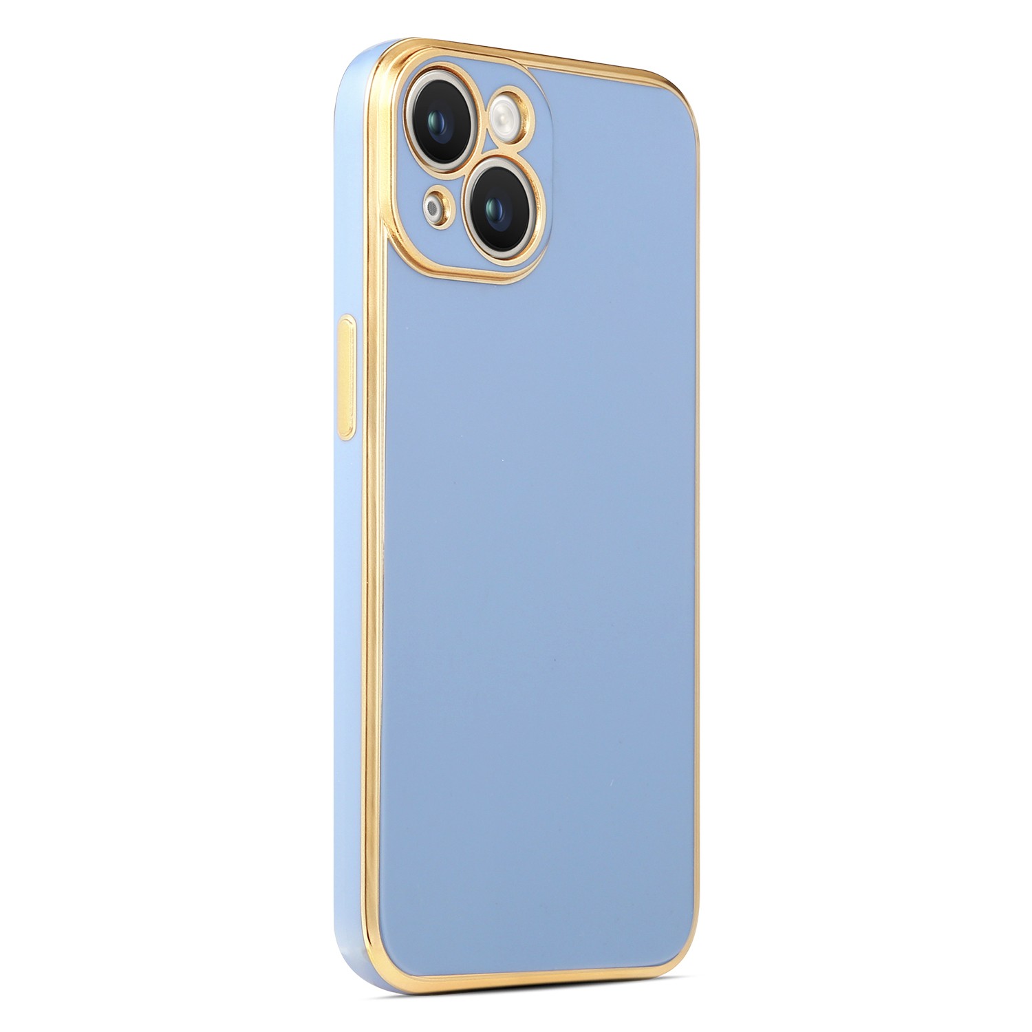 iPhone 14 Plus Gold Kenarlı Parlak Bark Kılıf