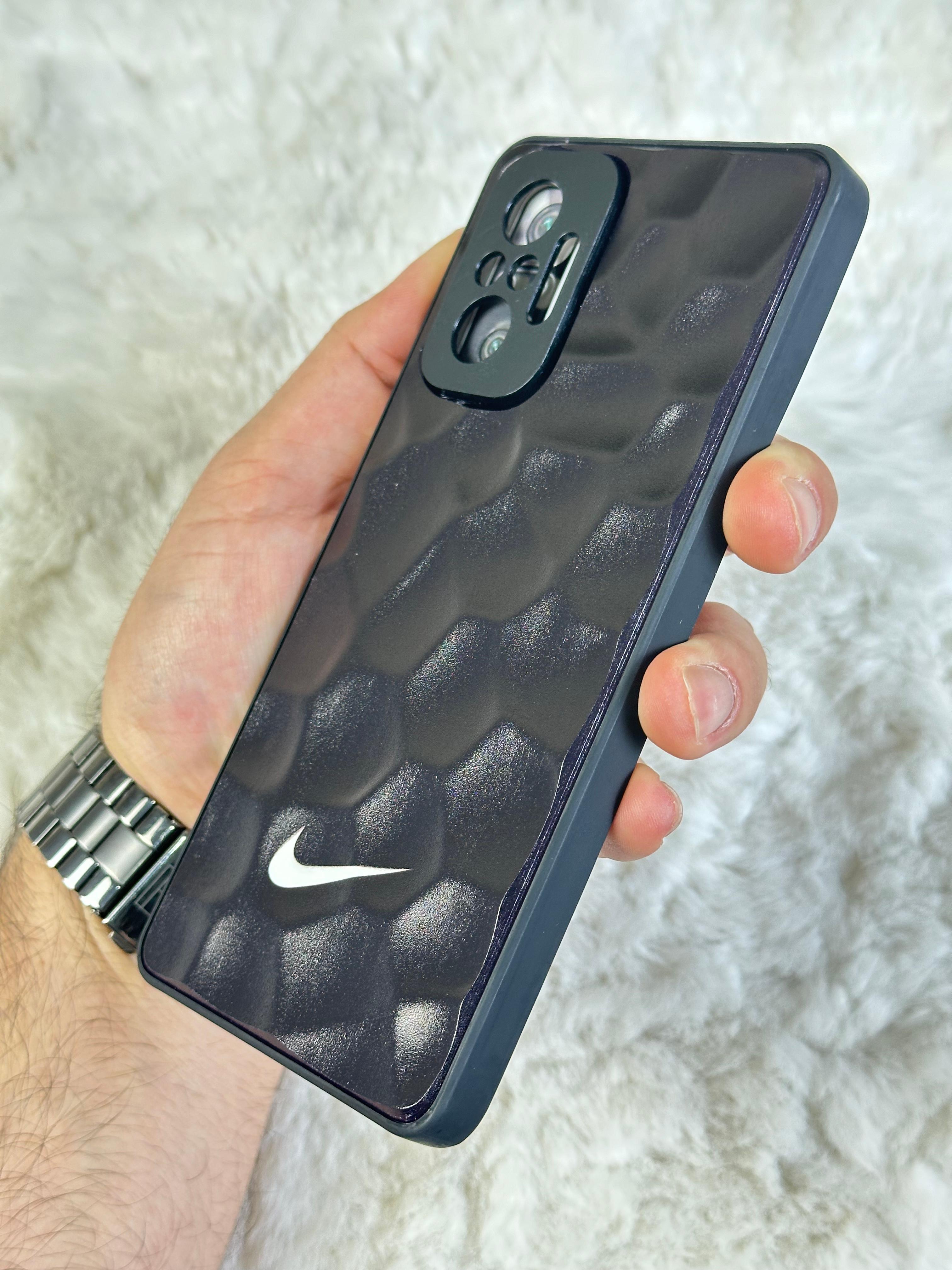 Xiaomi Note 10 Pro uyumlu Arkası Sert Kapaklı Yanları Silikonlu Starbucks-Nike Kılıf  - nike