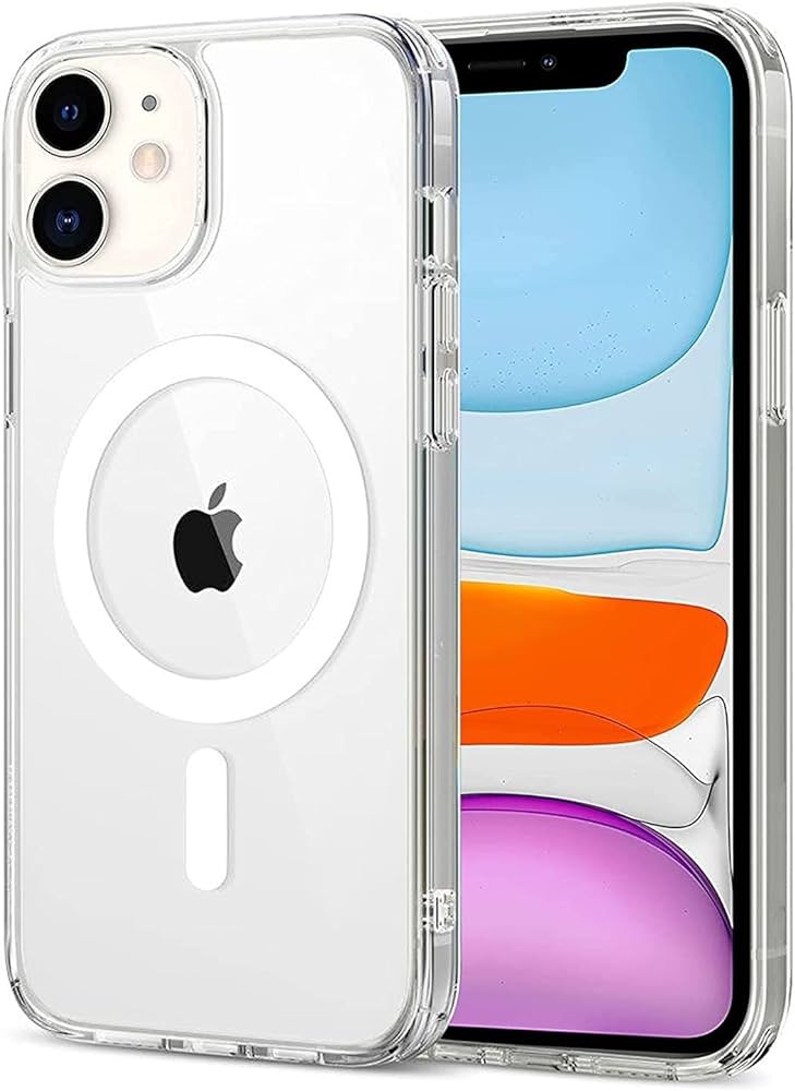 iPhone 12 Mini Magsafe Kablosuz Şarj Destekli Şeffaf V-Mags Kılıf