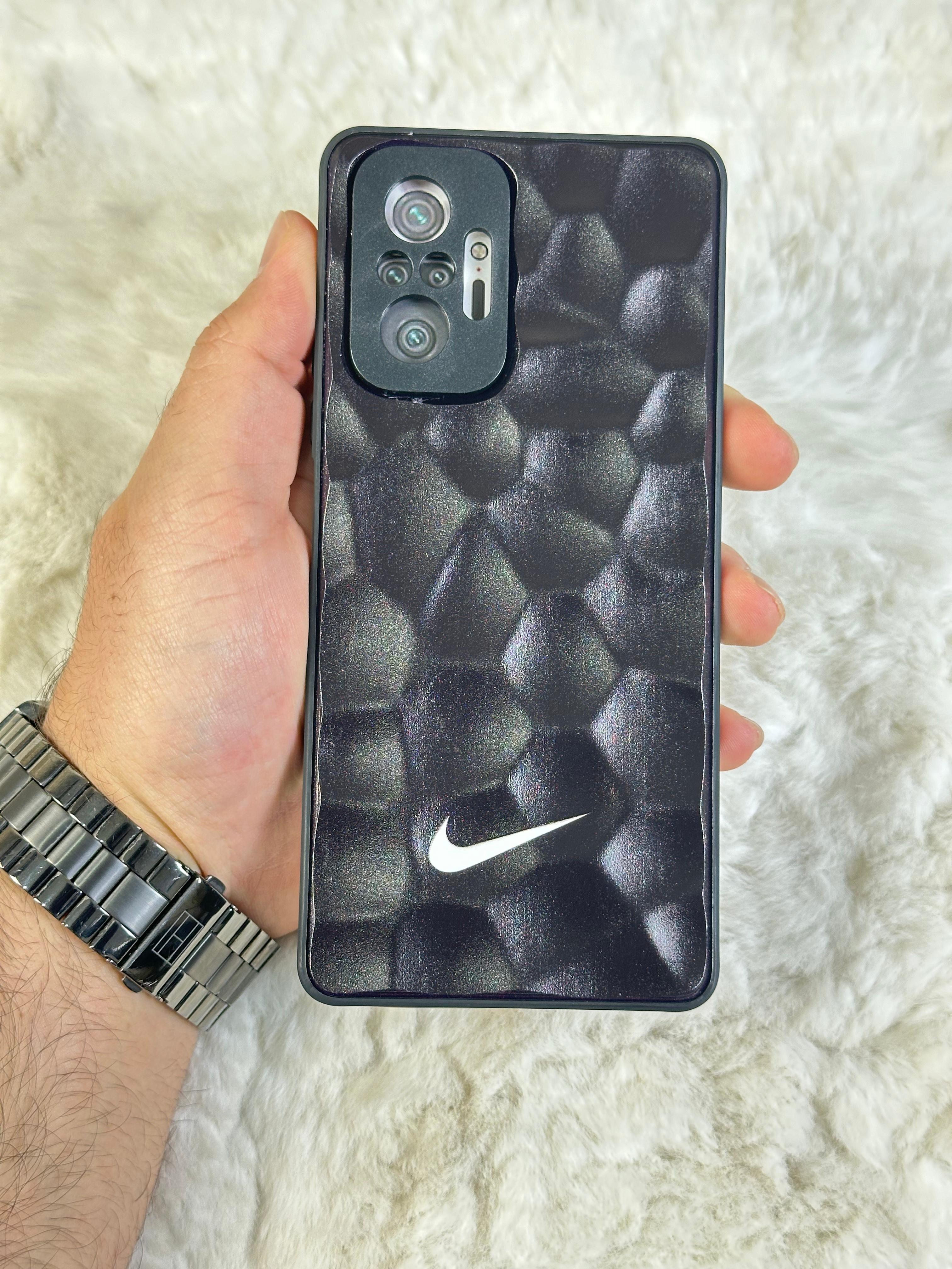 Xiaomi Note 10 Pro uyumlu Arkası Sert Kapaklı Yanları Silikonlu Starbucks-Nike Kılıf  - nike