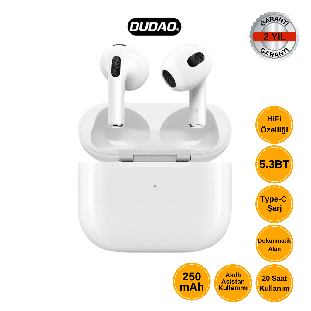 DUDAO U4S Kablosuz Bluetooth Kulaklık – Hi-Fi Ses & 20 Saat Kullanım