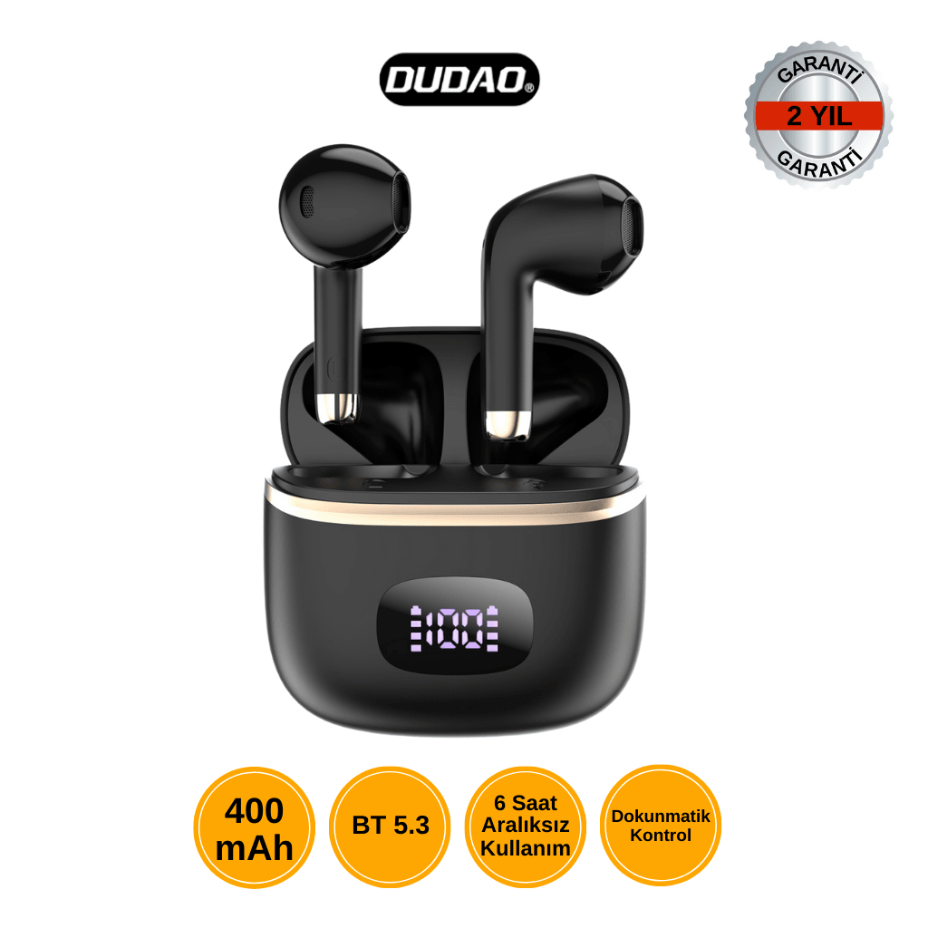 DUDAO U15PRO Kablosuz Bluetooth Kulaklık – 6 Saat Kullanım & BT 5.3 Teknolojisi 