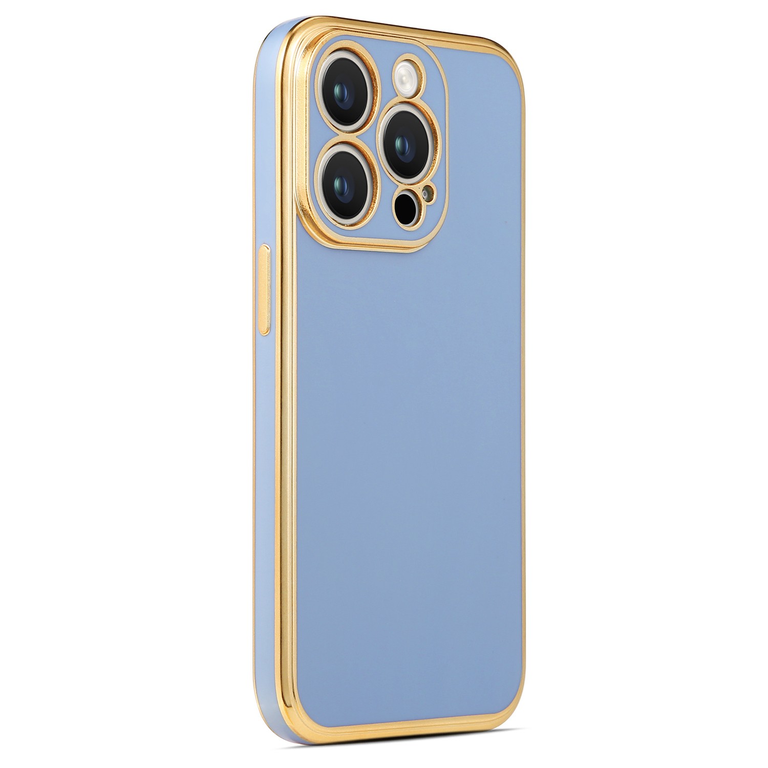 iPhone 14 Pro Gold Kenarlı Parlak Bark Kılıf