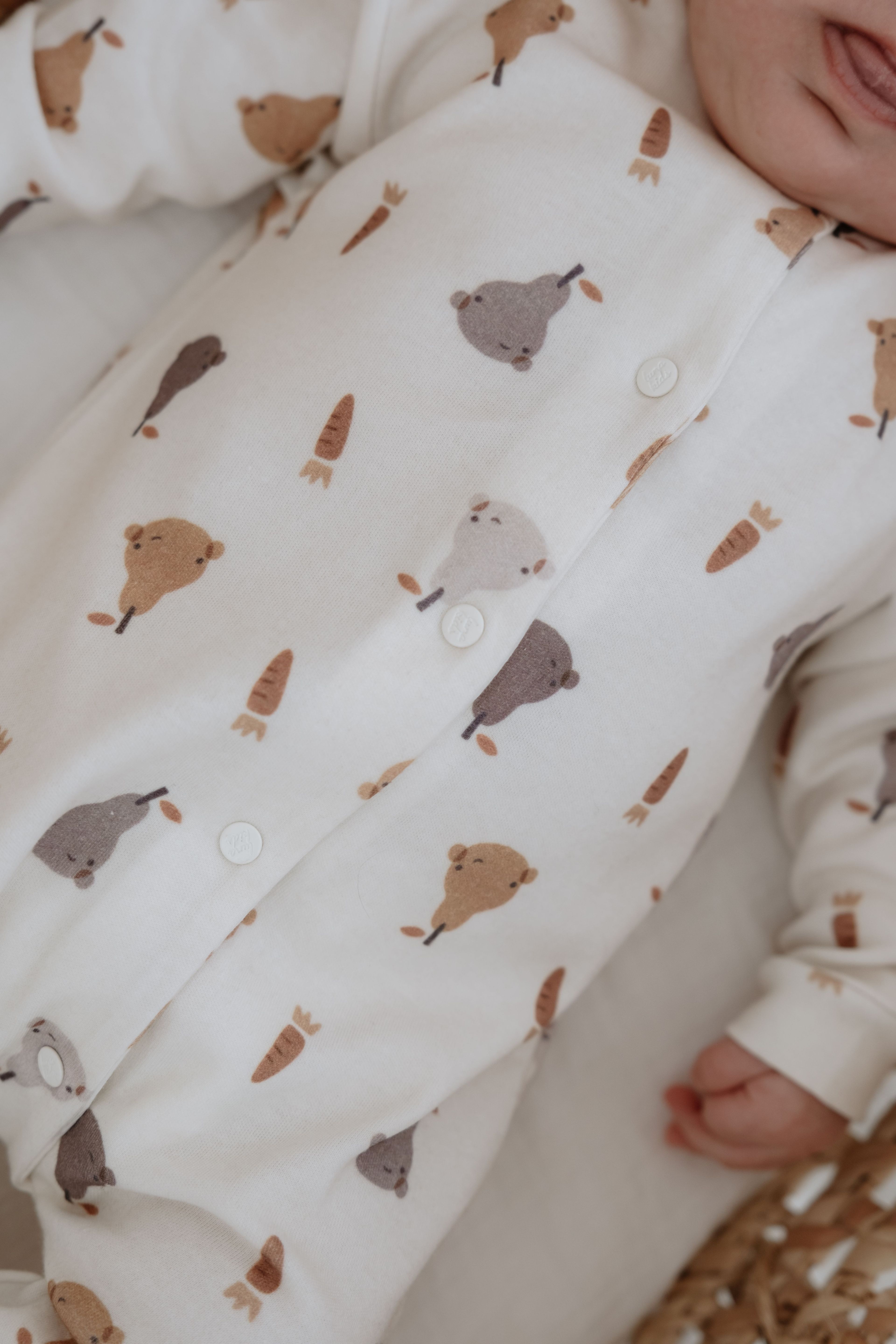 %100 Organik Pamuk Bebek Tulum - Pears