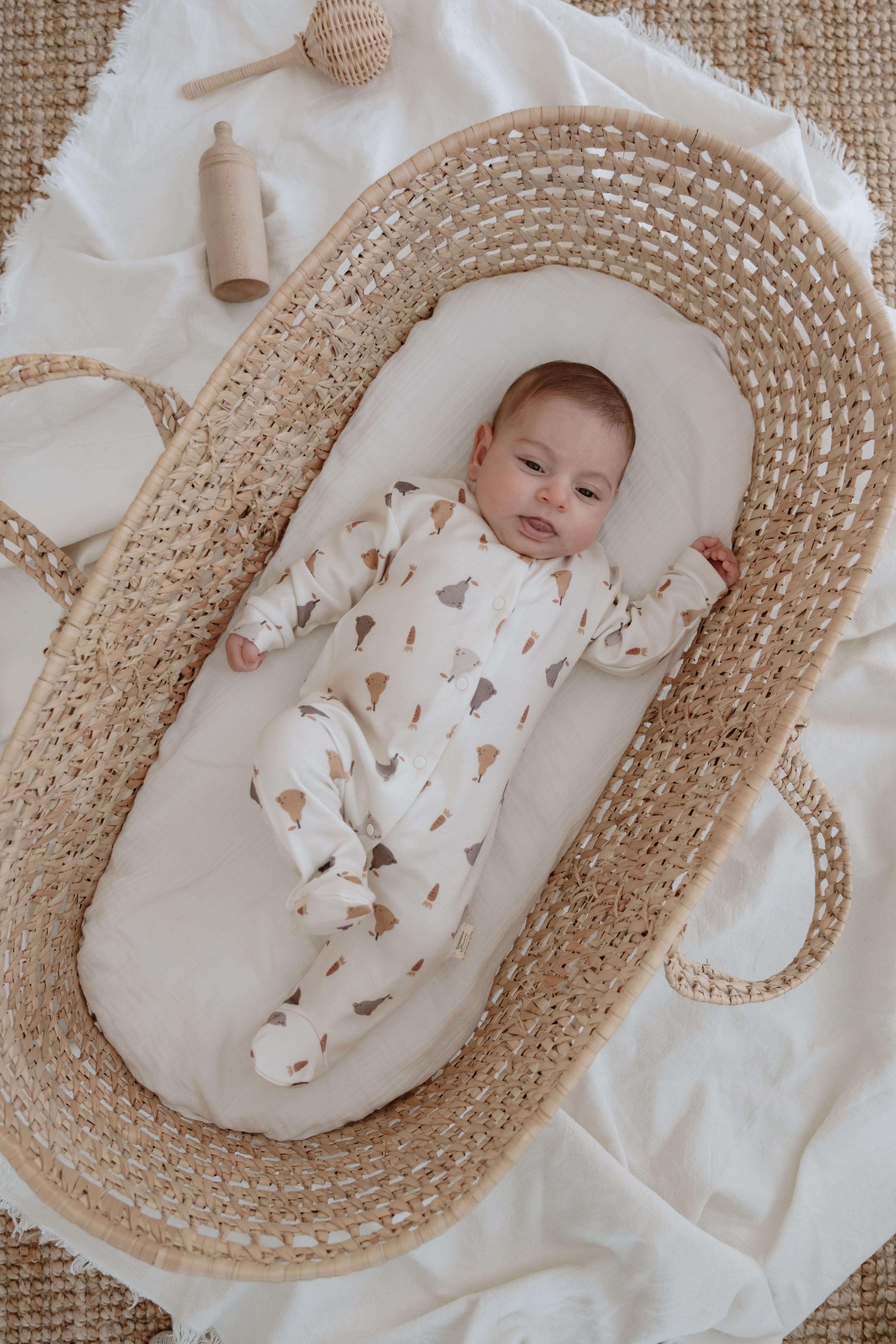 %100 Organik Pamuk Bebek Tulum - Pears