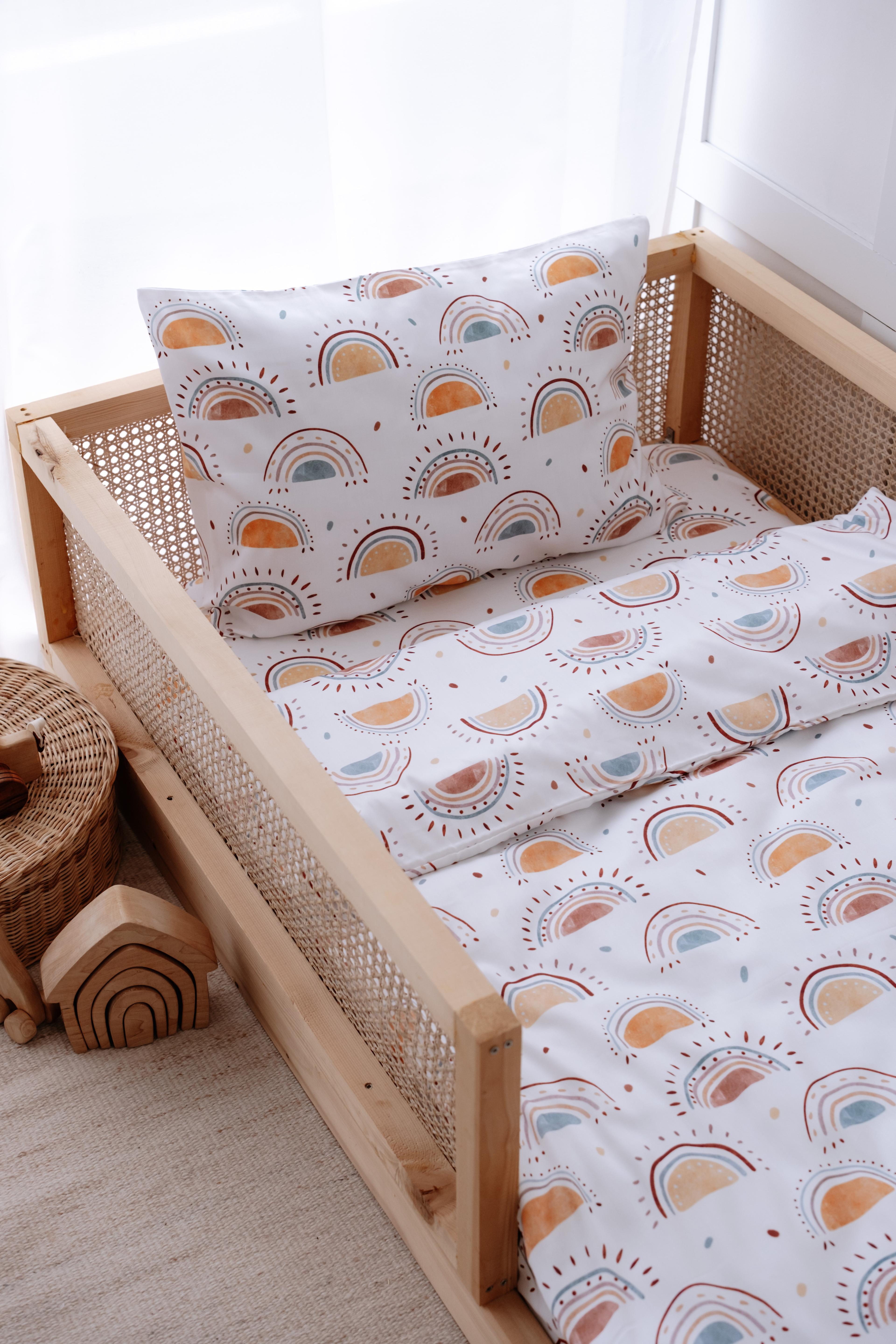Joy - Organik Pamuk Saten Montessori Nevresim Seti